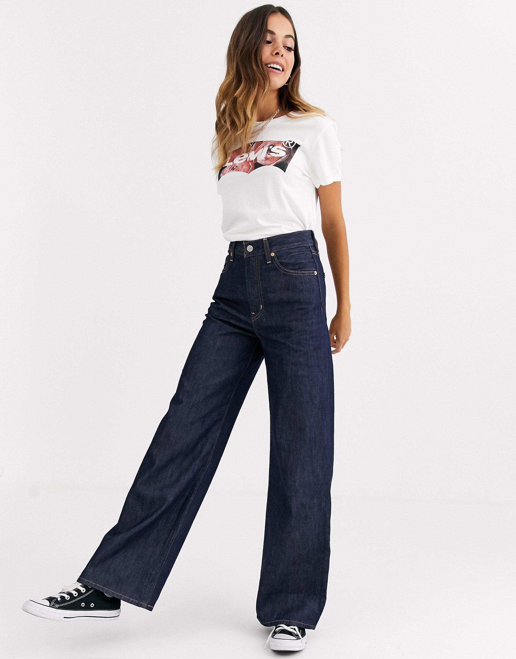 Levi's Denim Ribcage - Jeans Met Wijde 
