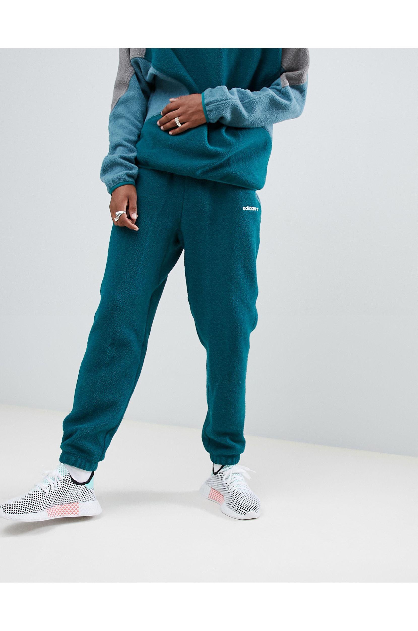 adidas Originals Eqt Polar Fleece Joggers In Green Dh5188 for Men - Lyst