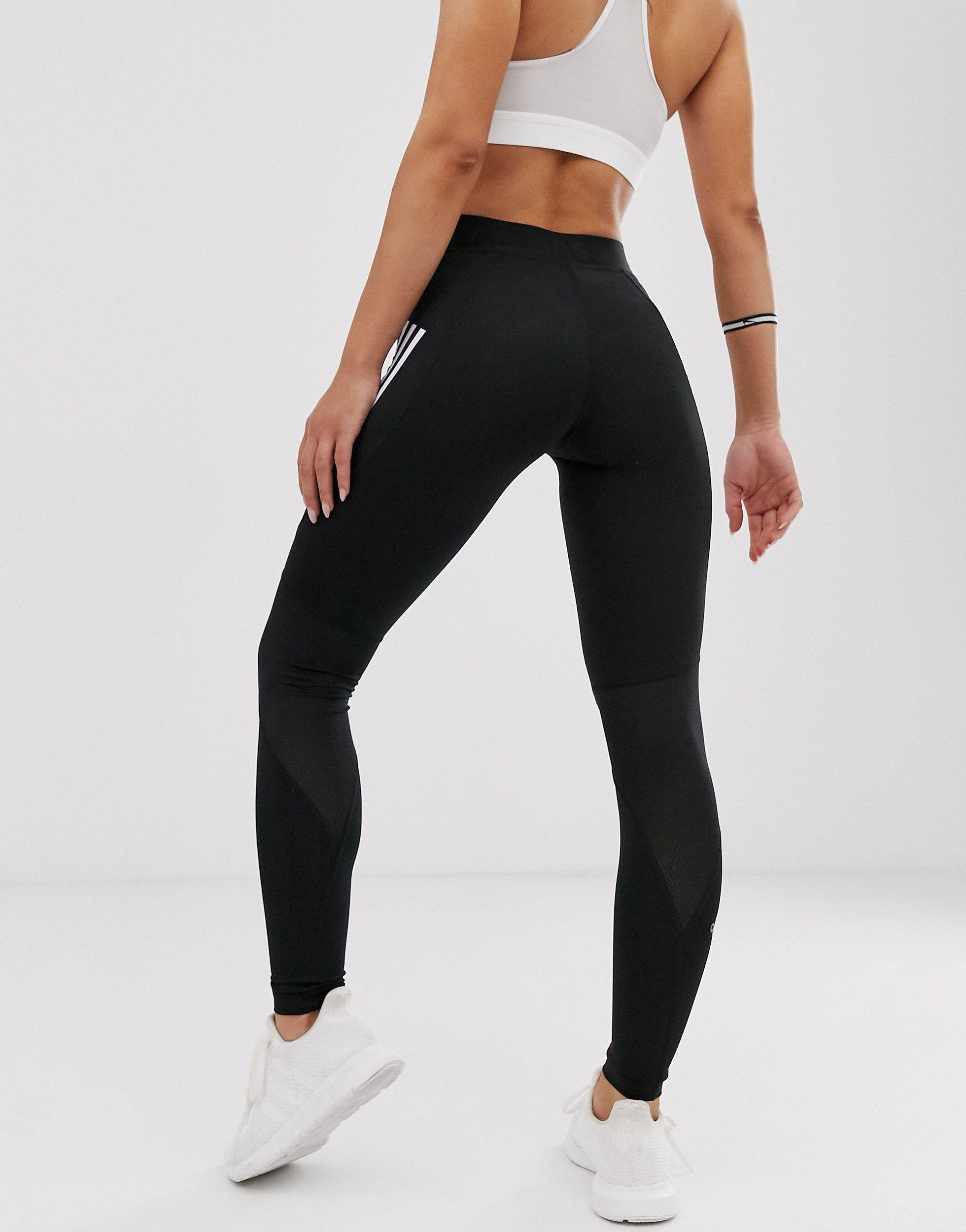 Adidas Training - Alphaskin - Legging à trois bandes Synthétique adidas  Originals en coloris Noir - Lyst