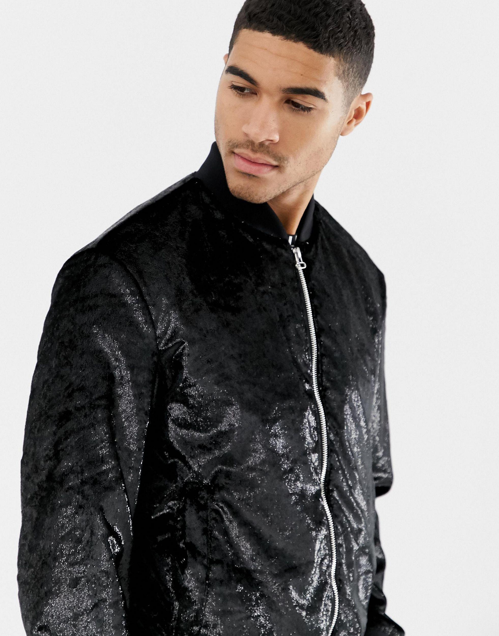 sparkling bomber jacket