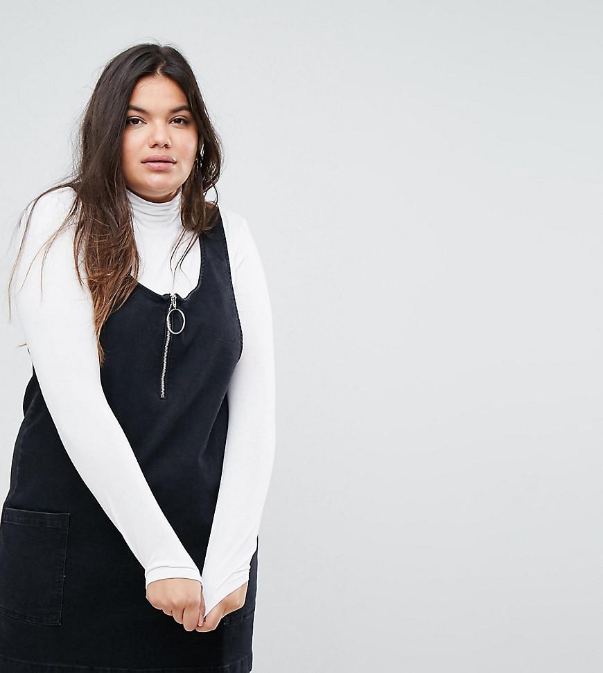 simply be denim pinafore