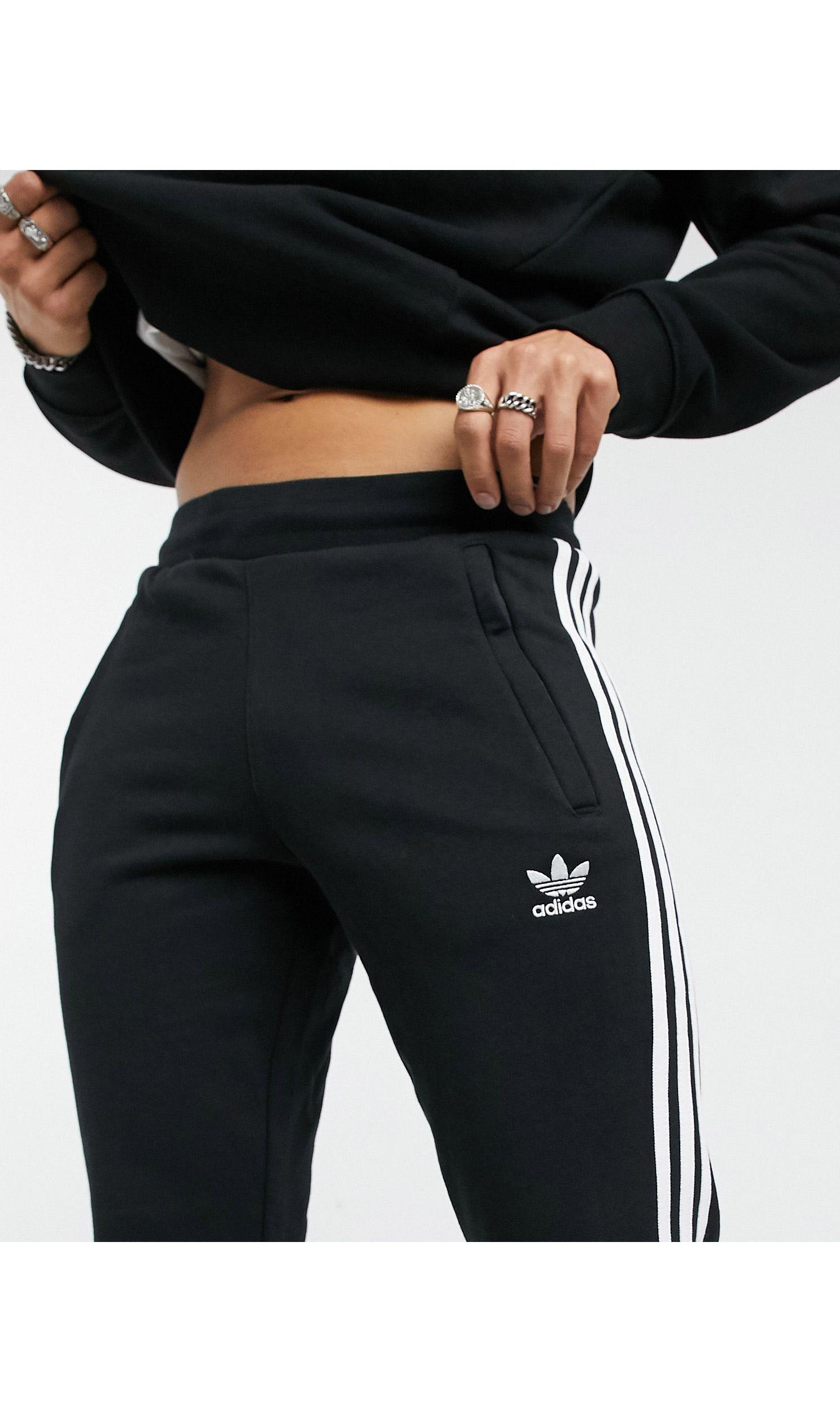 adidas Originals Adicolor Three Stripe Skinny joggers in Black for Men |  Lyst