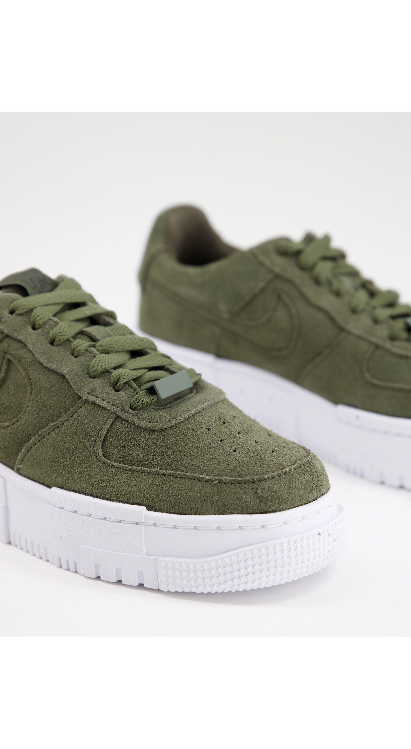 nike af1 pixel green