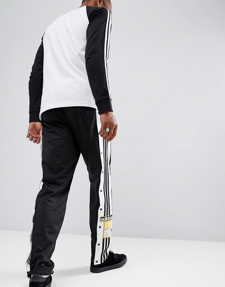 Stille Panda serviet adidas Originals Adibreak Popper Joggers In Black Cz0679 for Men | Lyst