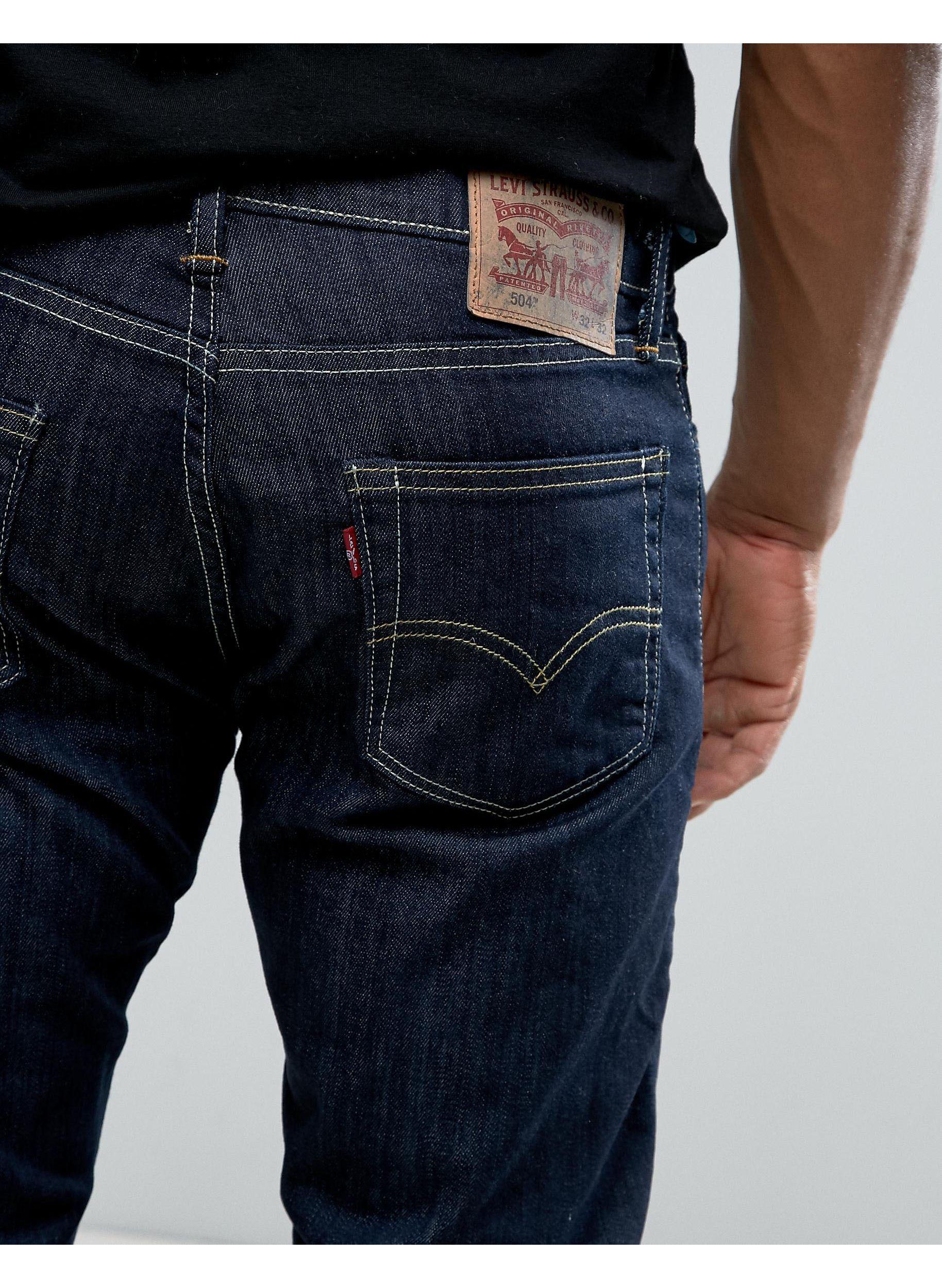 Levi's Levis – 504 – Regulär geschnittene, gerade Jeans in Blau für Herren  | Lyst DE