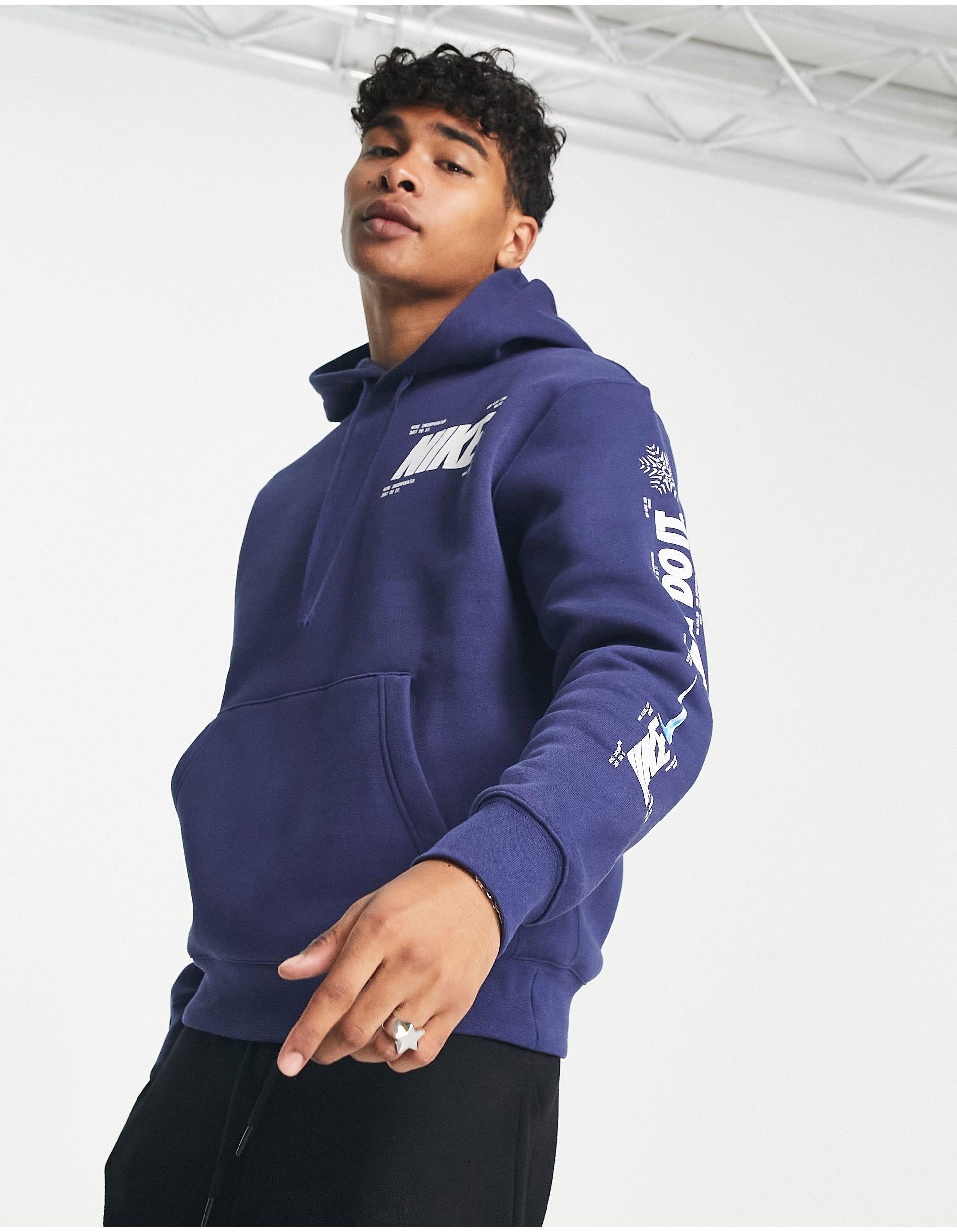 Nike Air Force 1 Hoodie in Blue for Men | Lyst