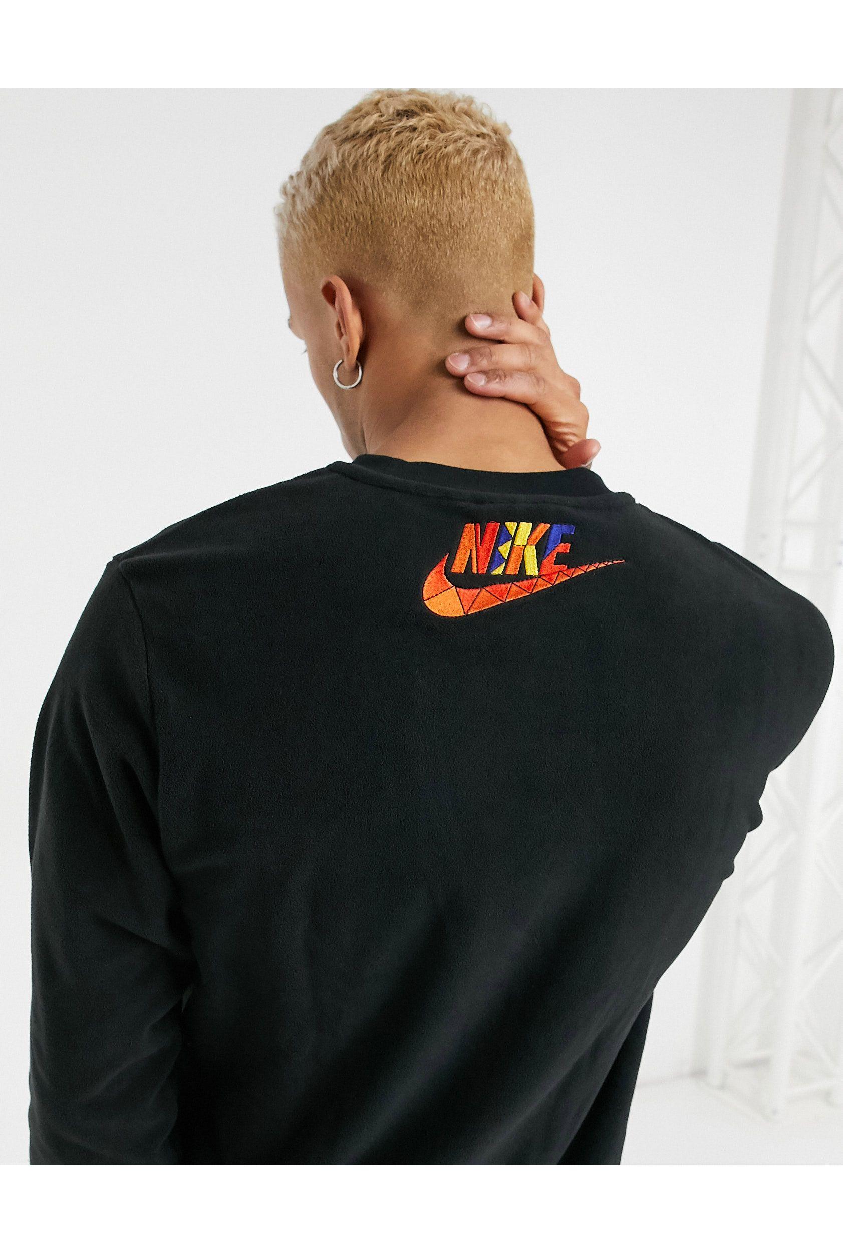 Nike Reissue Just Do It Crewneck Sweatshirt in Black for Men - Lyst