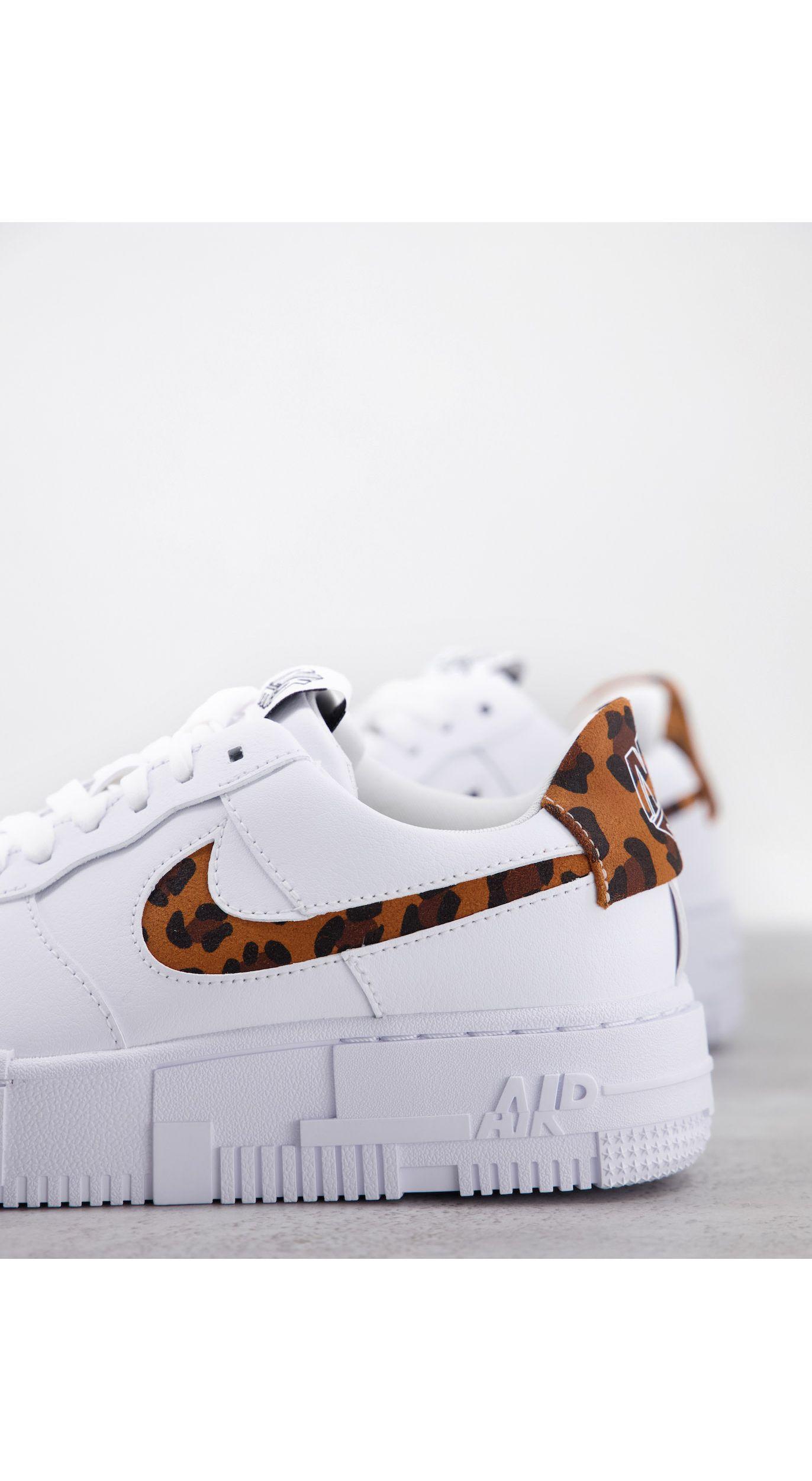 Air force 1 pixel - sneakers bianche con stampa leopardata di Nike | Lyst