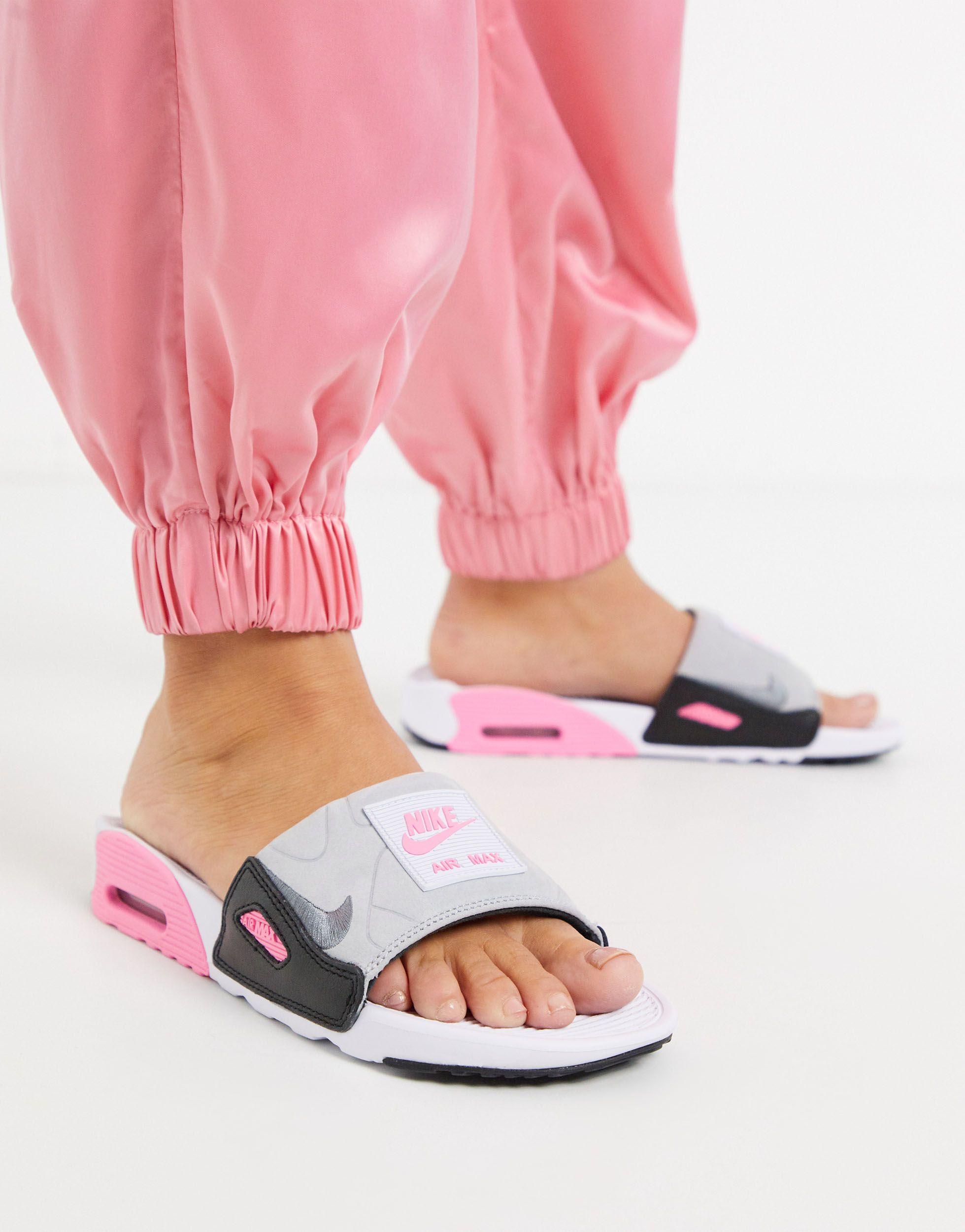 pink air max slides