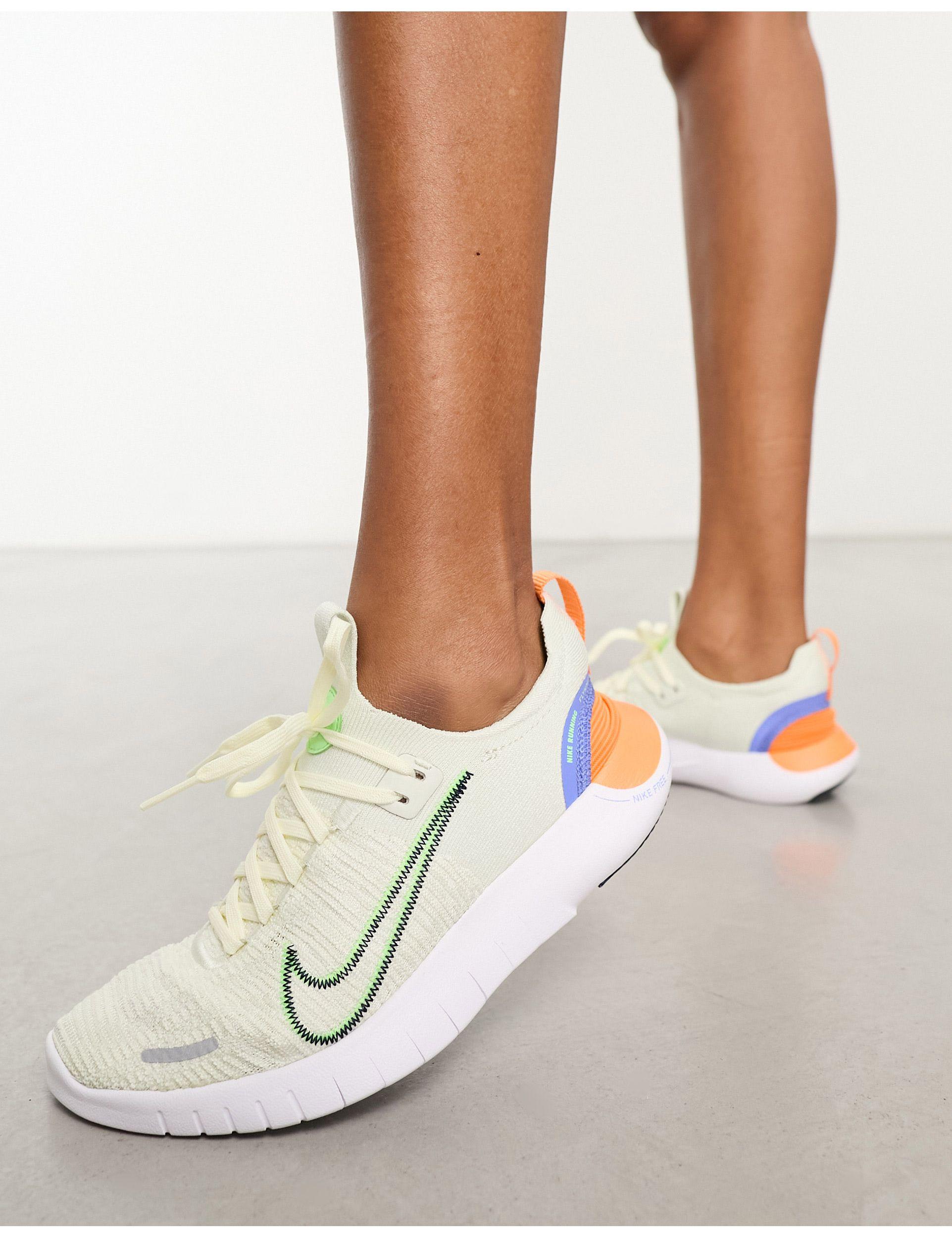Nike Nike Free Run Flyknit Nn Sneakers in White | Lyst