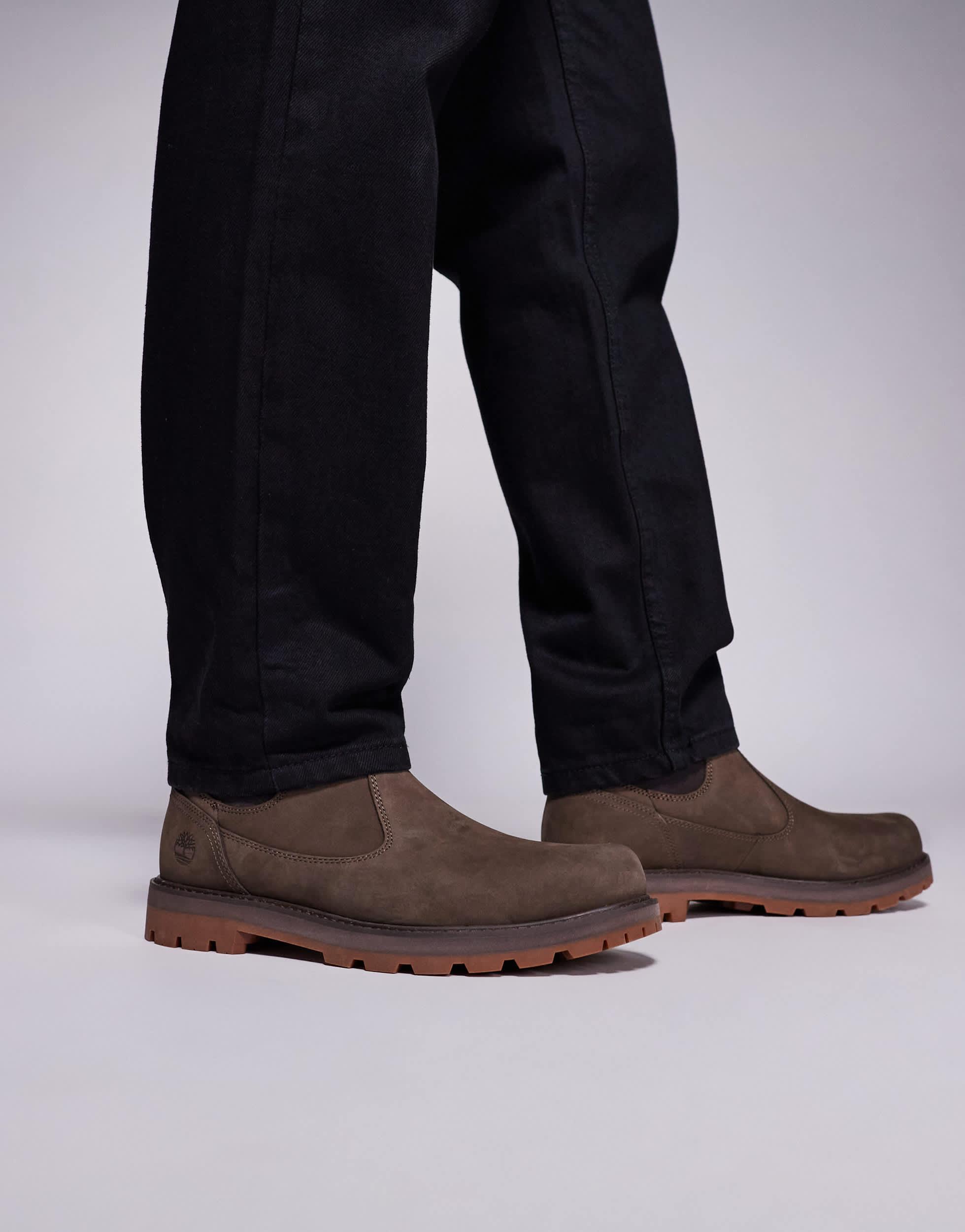 Timberland Britton Road Mid Chelsea Boot in Black for Men Lyst