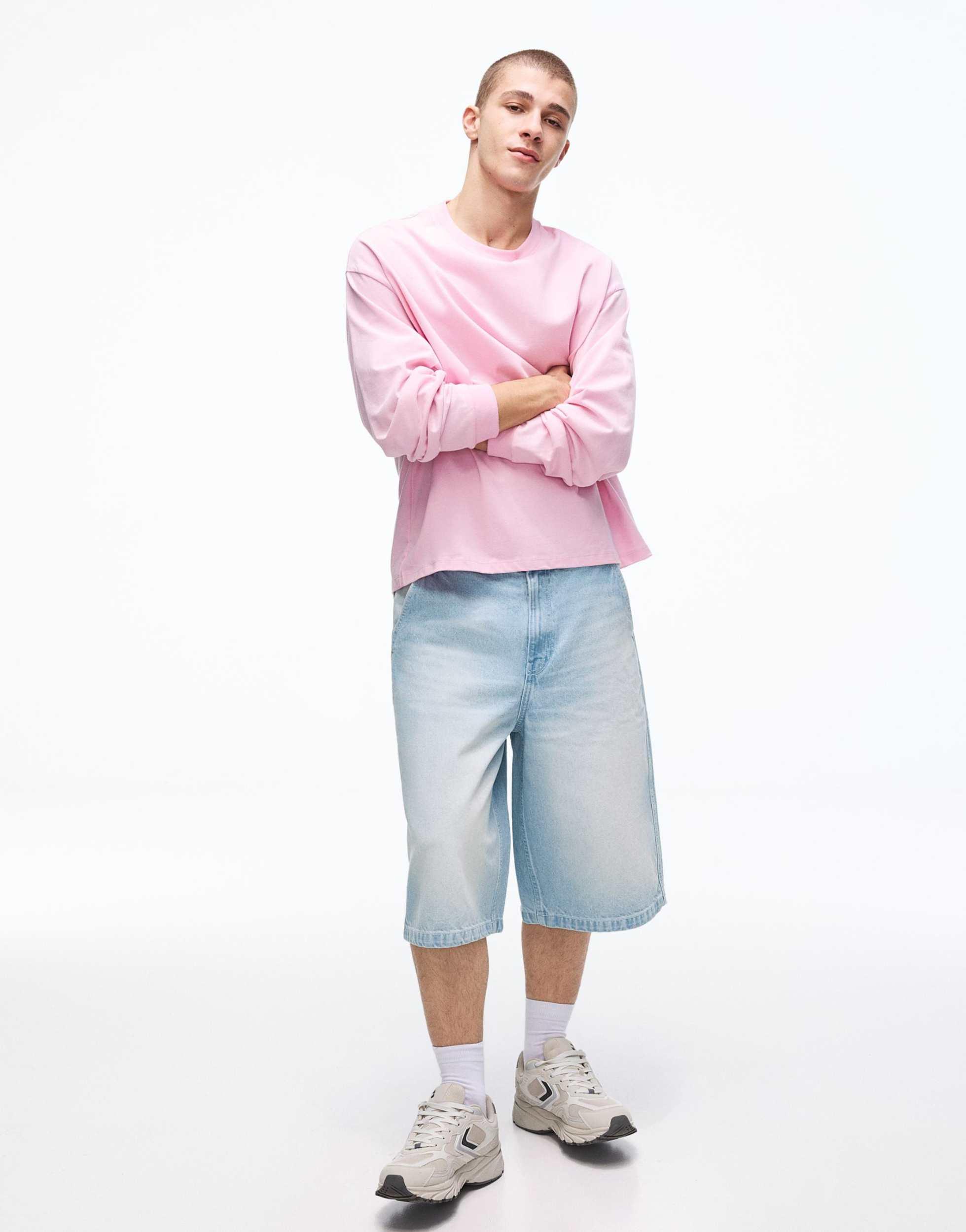 Short Bleu Marine Bershka Taille 8 - Neuf Avec étiquettes, Jamais Porté
