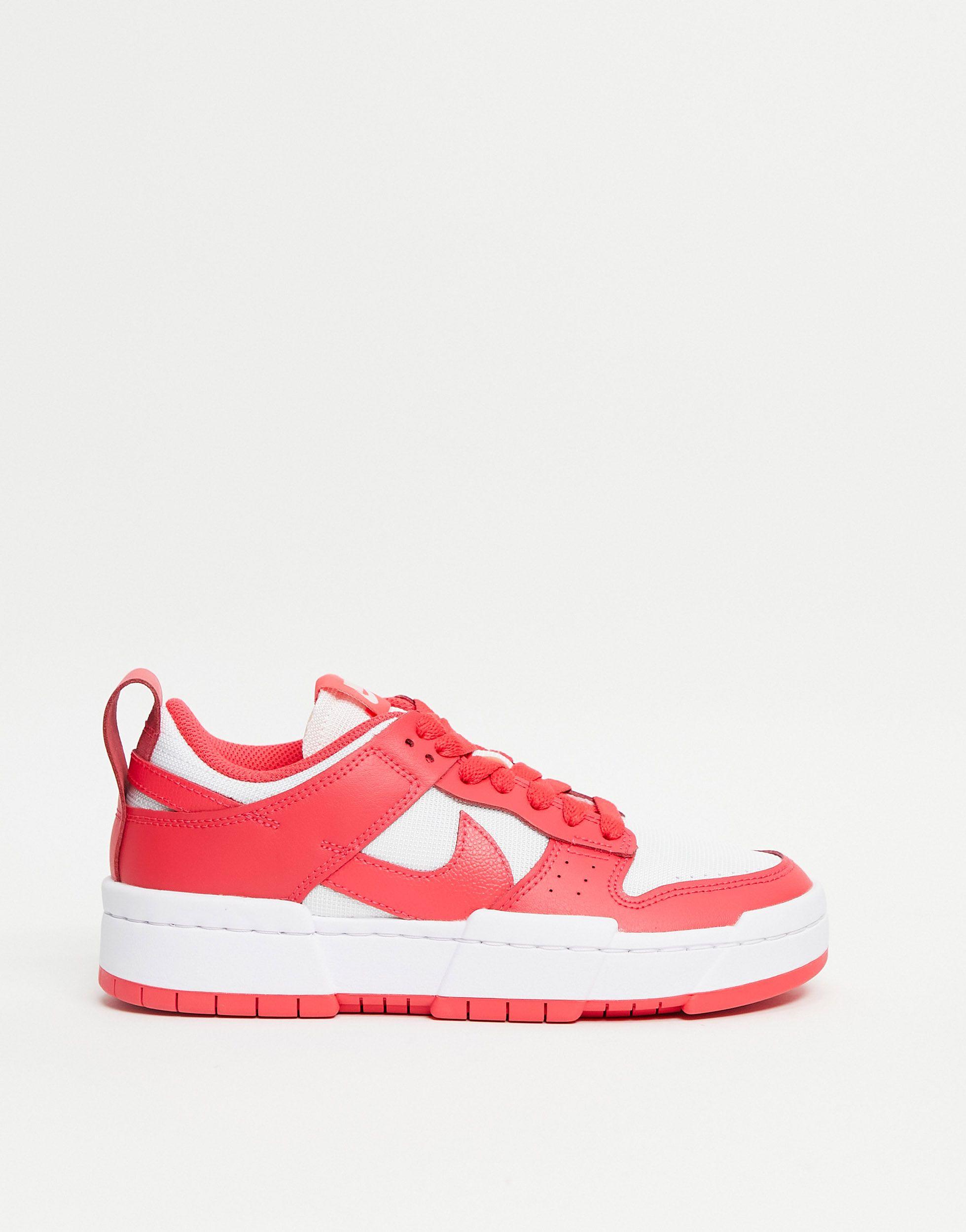 Dunk low disrupt - sneakers bianche e rosse di Nike in Rosso | Lyst