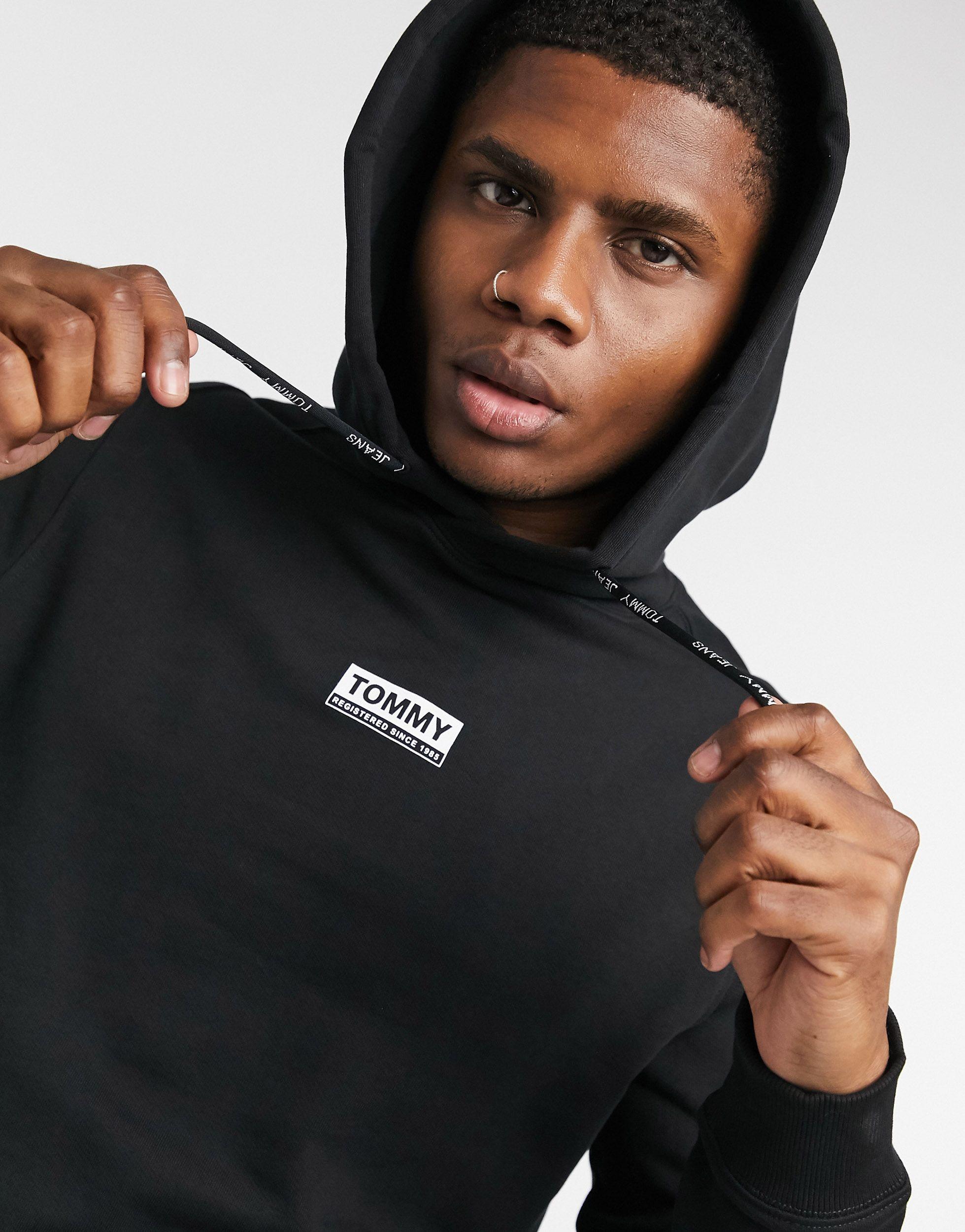 tommy hilfiger box logo hoodie