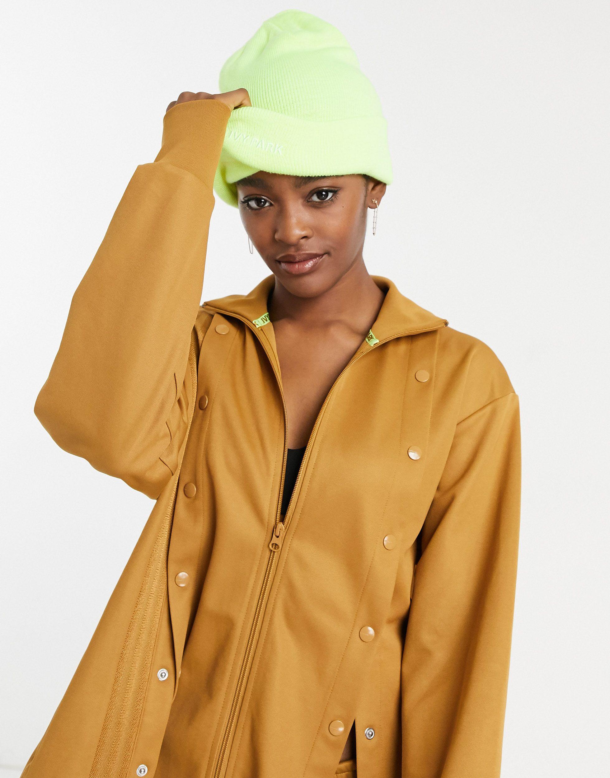 ivy park yellow beanie