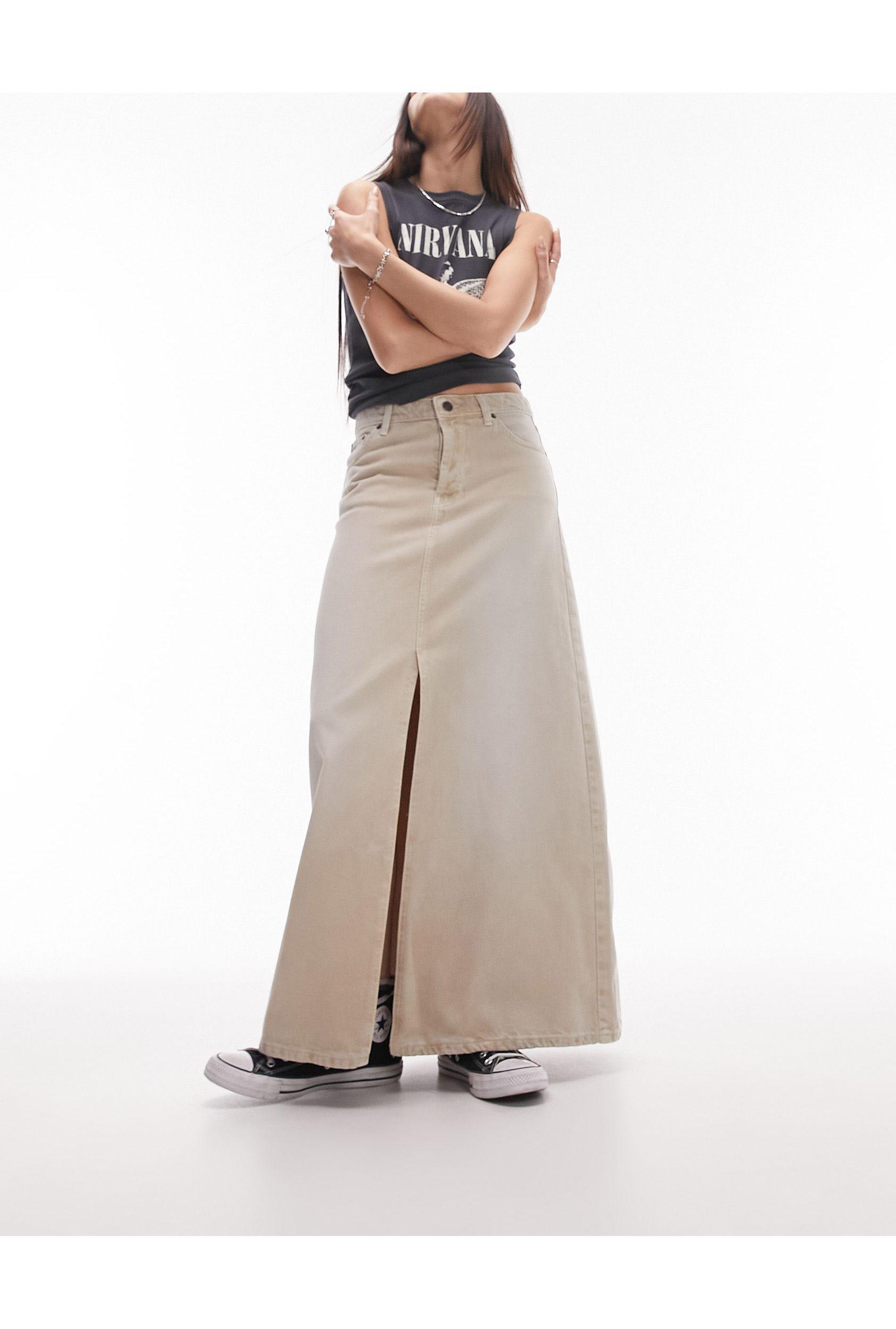 Topshop top belt skirt