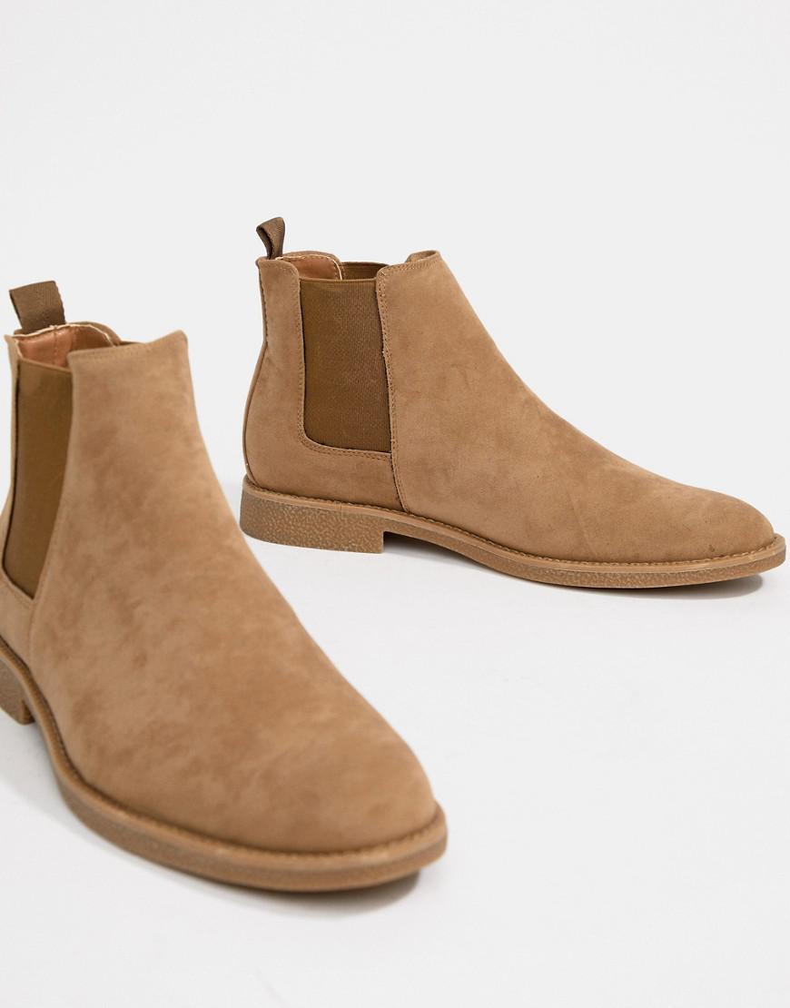 new look suede chelsea boots