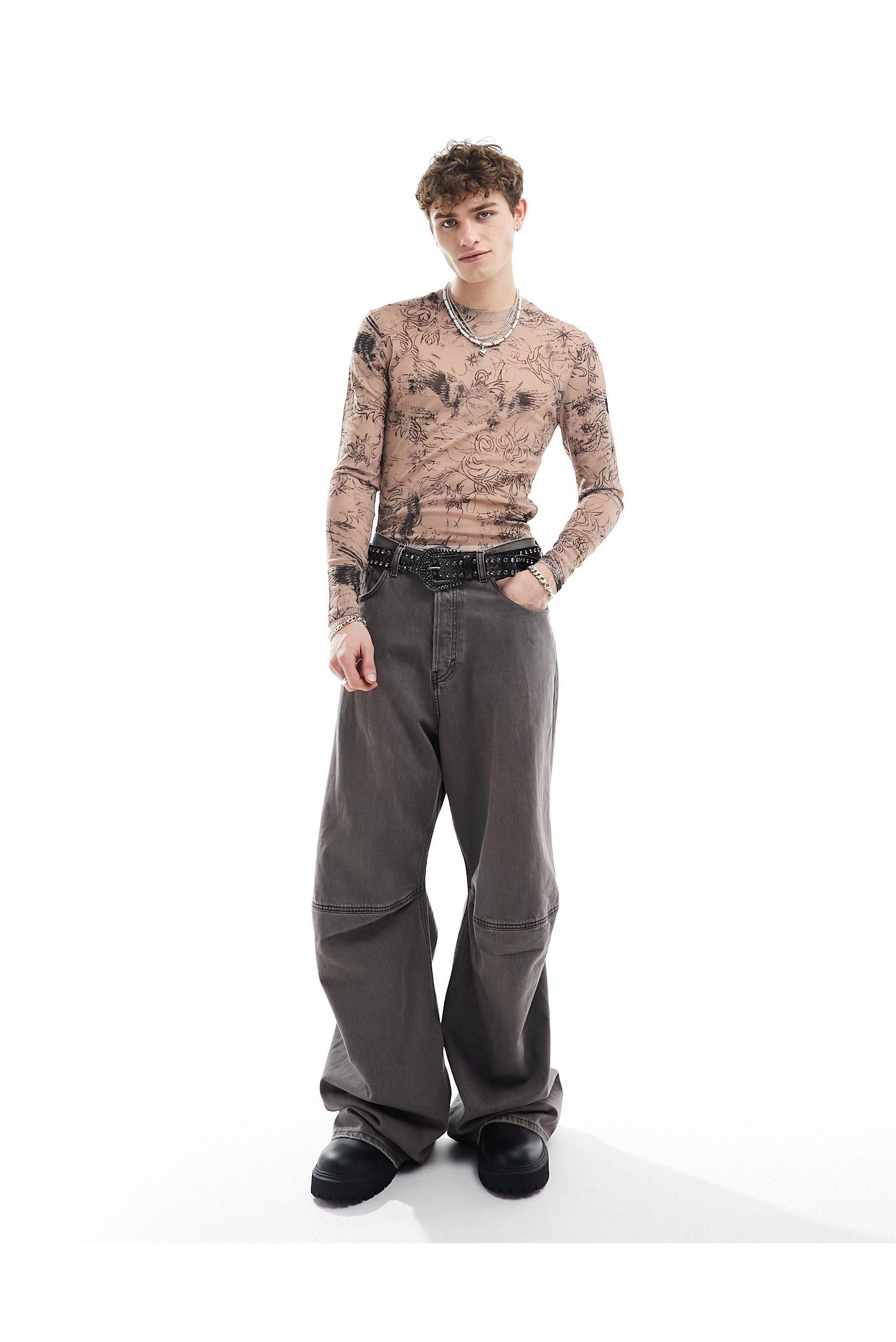 asos mesh top mens
