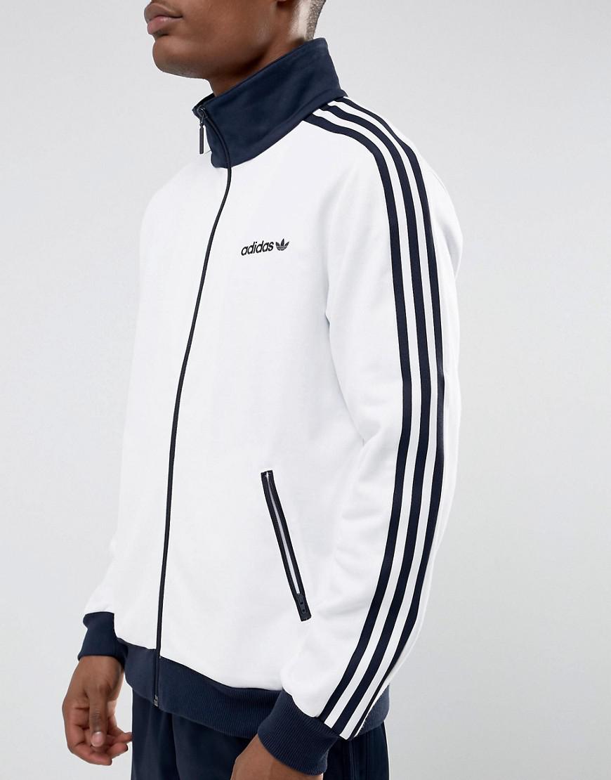 adidas Originals Beckenbauer Track Jacket In White Br4222 for Men | Lyst UK