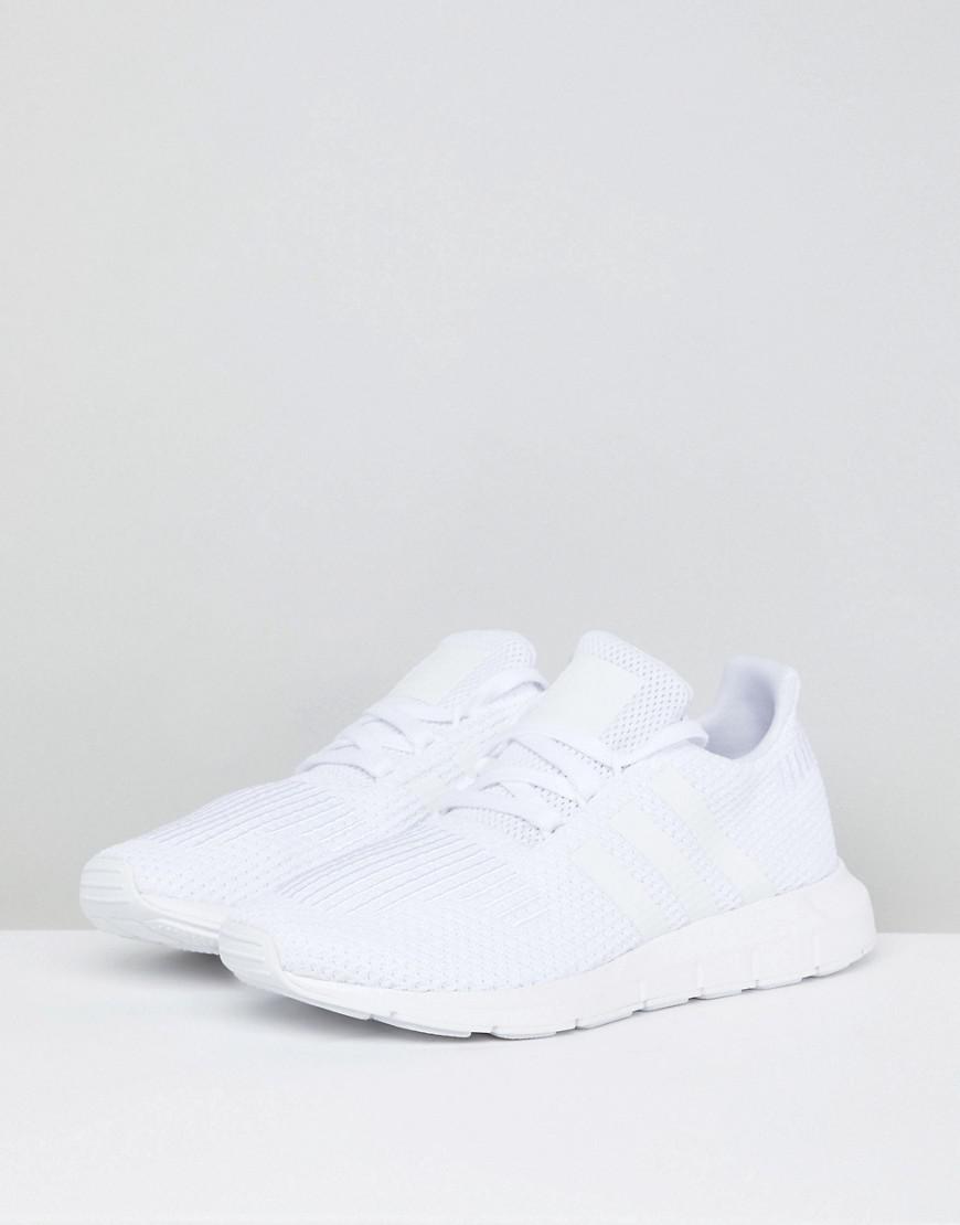 adidas originals swift run sneakers in triple white