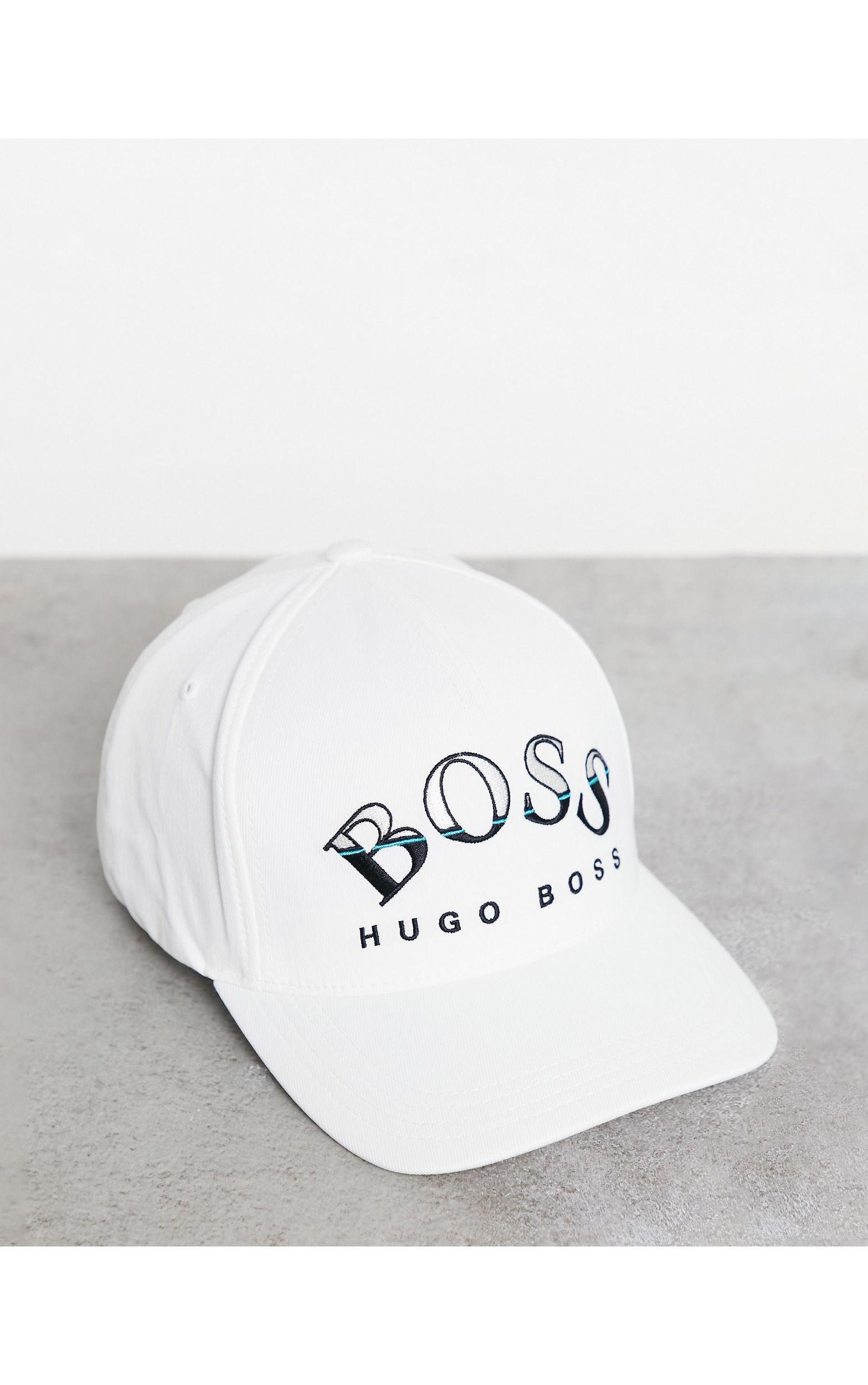 Gorra blanca con logo BOSS by HUGO BOSS de hombre de color Blanco | Lyst