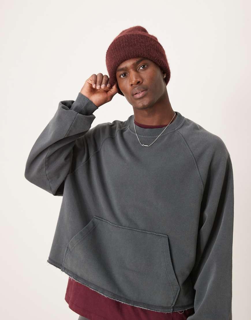 Oversized cropped pullover hot sale
