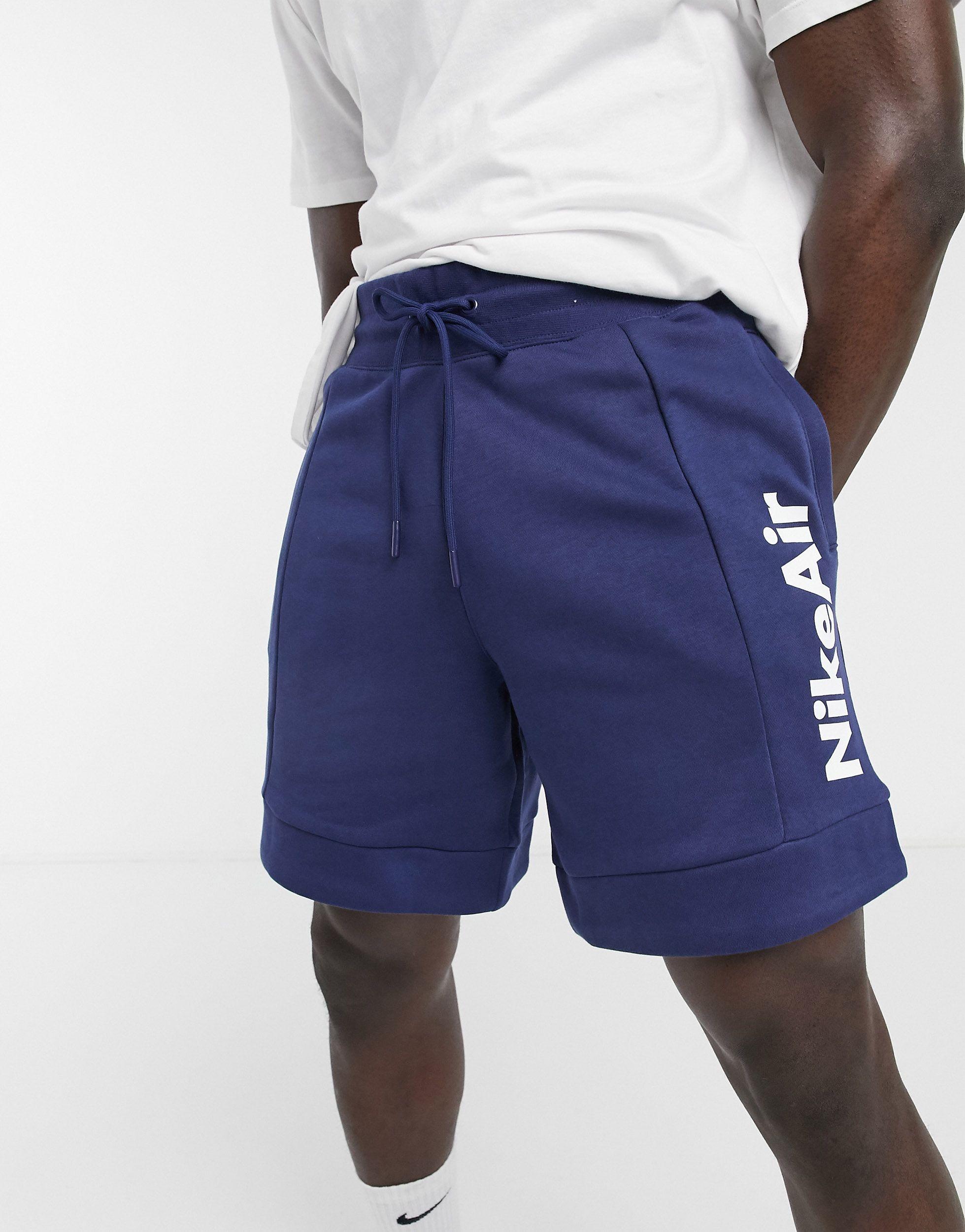 nike air fleece shorts mens
