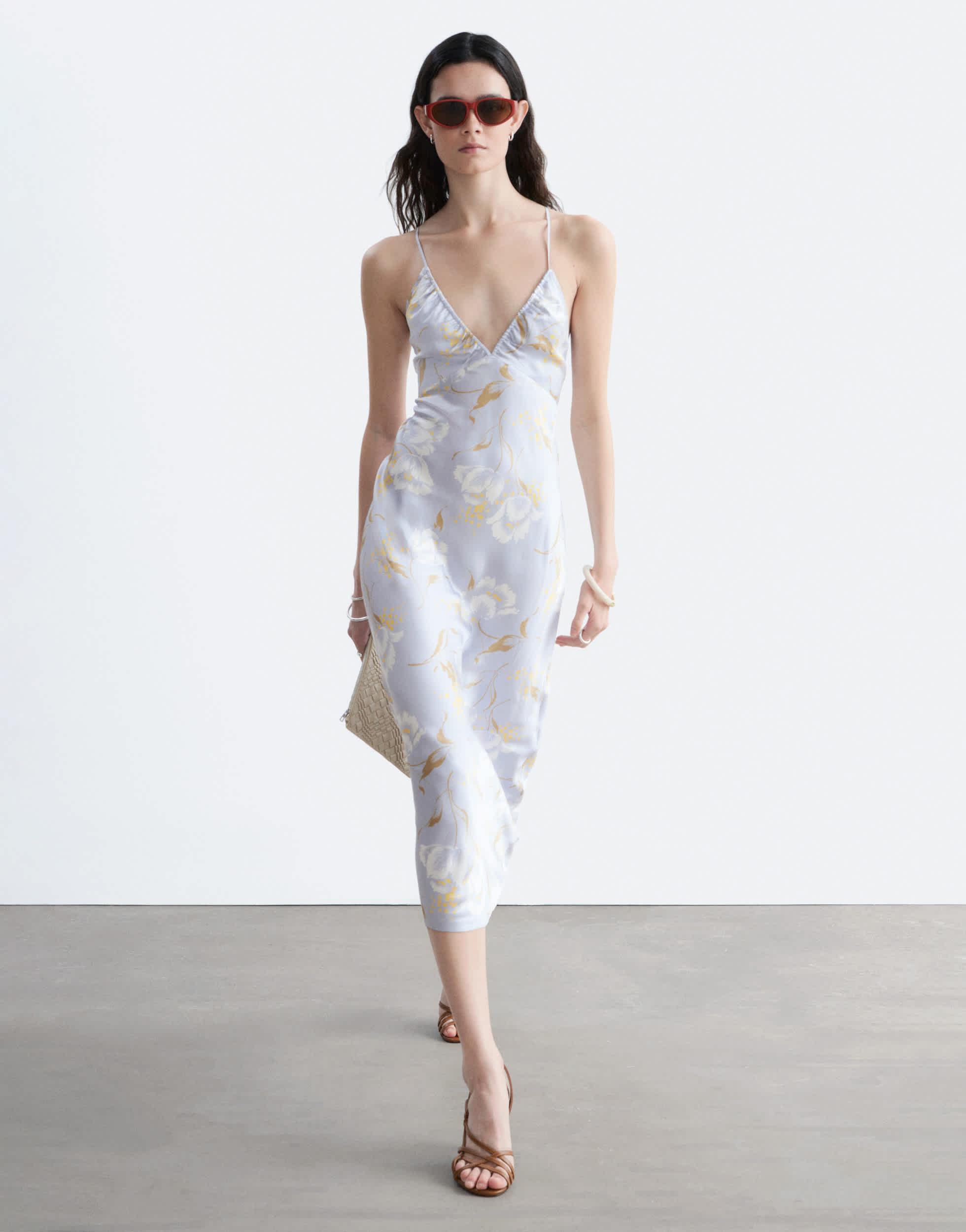 other stories dresses Linen Midi Dress - Black - Midi dresses