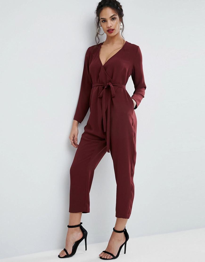 asos purple jumpsuit