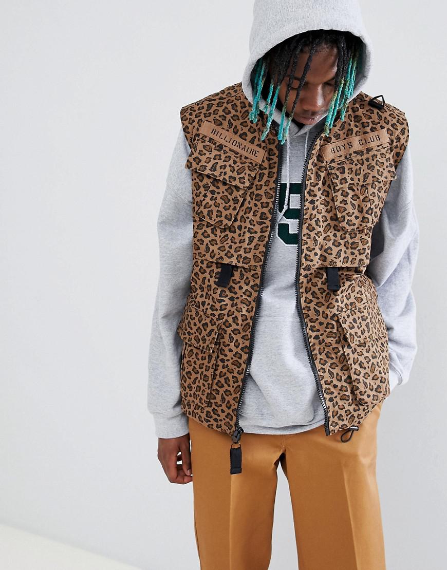 BBCICECREAM Leopard Print Vest In Brown for Men Lyst