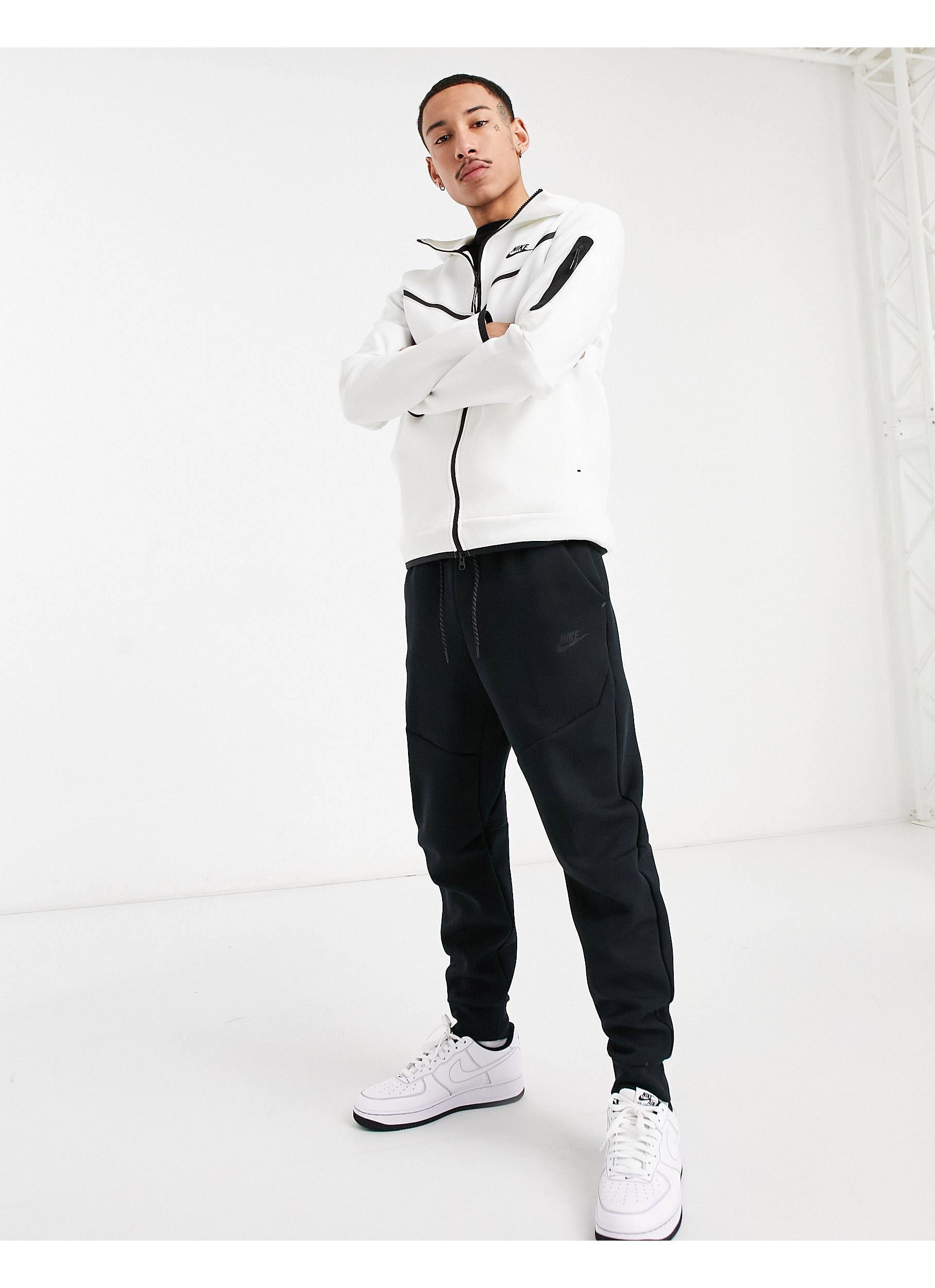 Nike Tech Fleece Full-zip Hoodie in White for Men - Lyst
