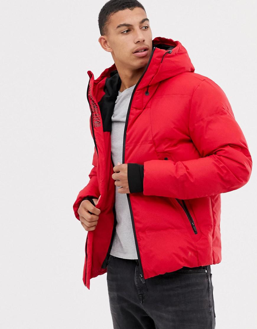 Jack and jones red parka Clearance