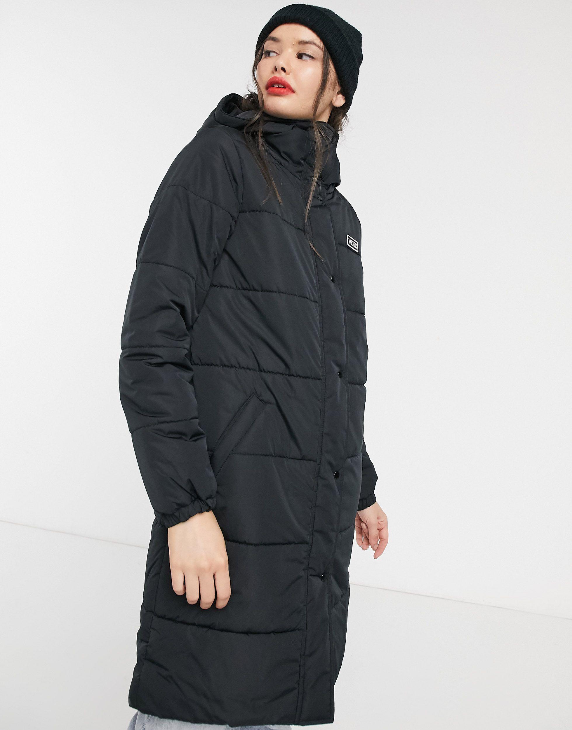 vans long puffer jacket