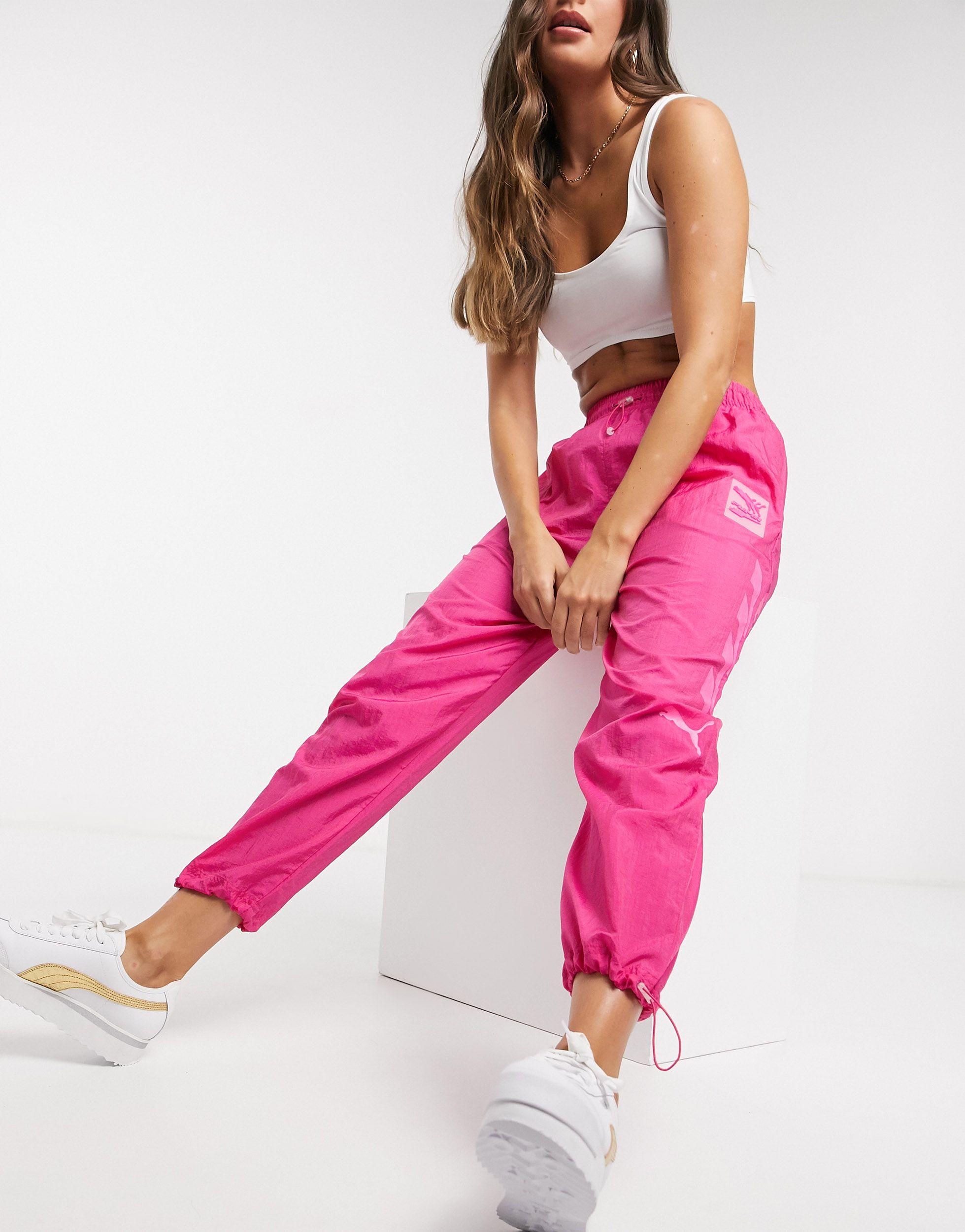 Pantalones PUMA de color Rosa | Lyst