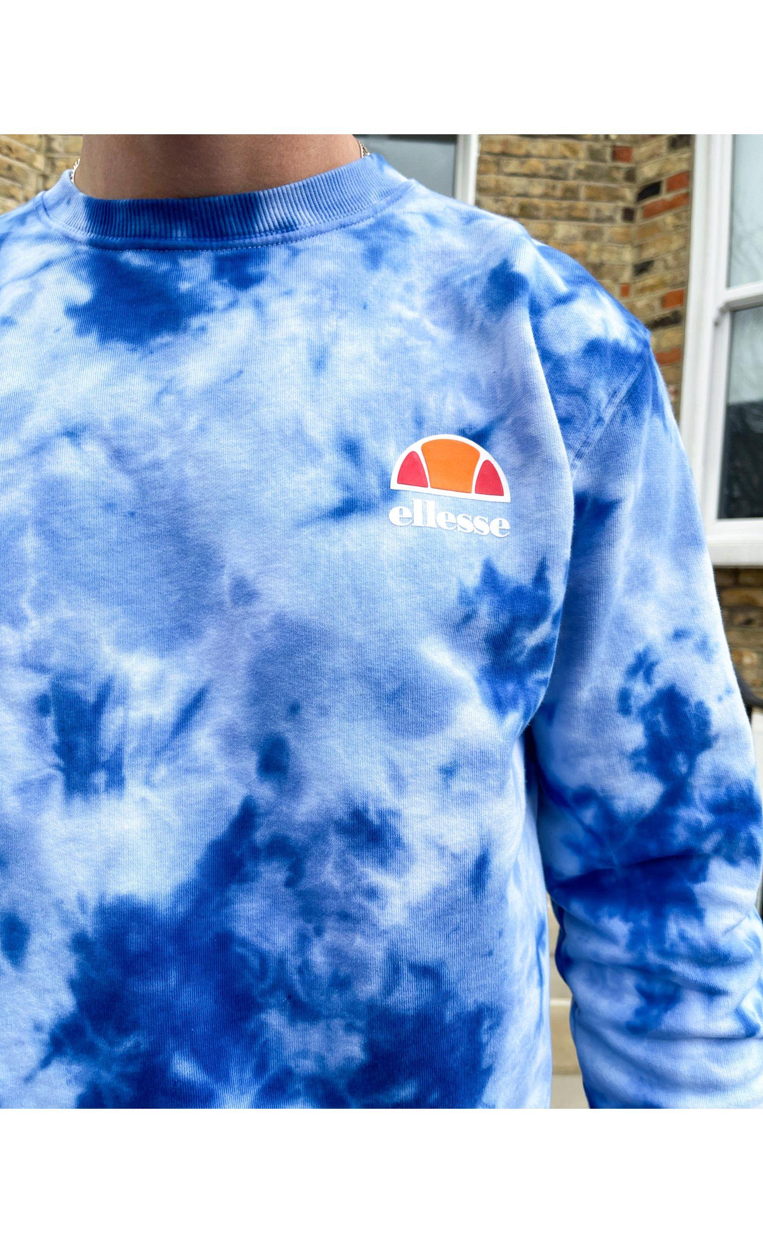 Ellesse Diveria Logo Tie-dye Sweatshirt in Blue for Men | Lyst UK