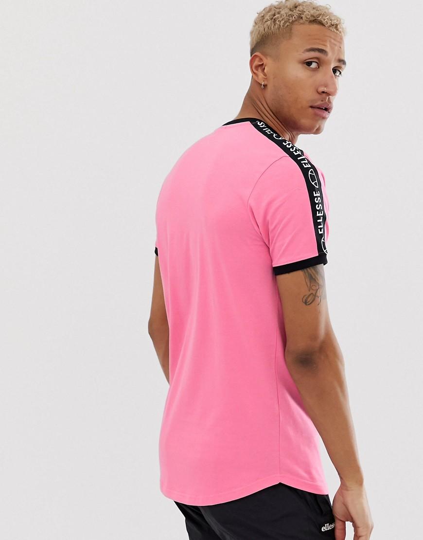 Ellesse Fede T-shirt With Taping in Pink for Men | Lyst
