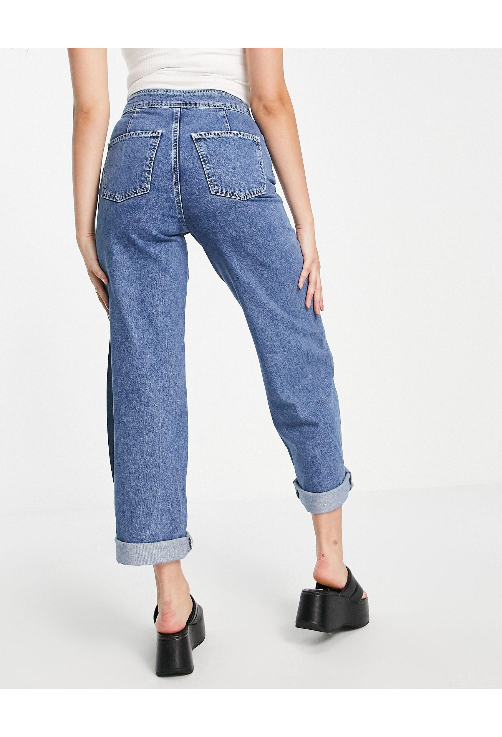 TOPSHOP Denim Zed High Waist Skater 