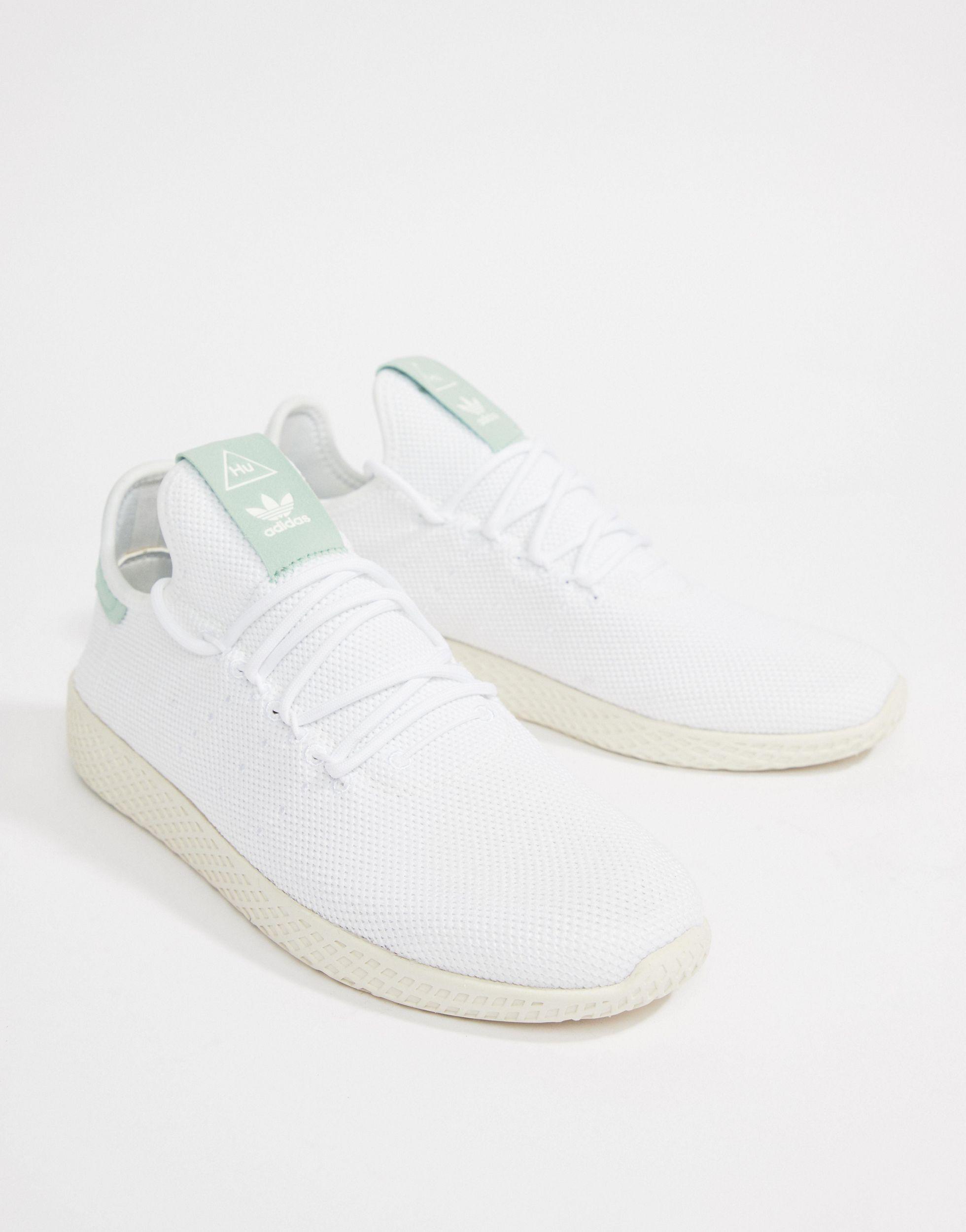 White pharrell williams tennis hu trainers Clearance