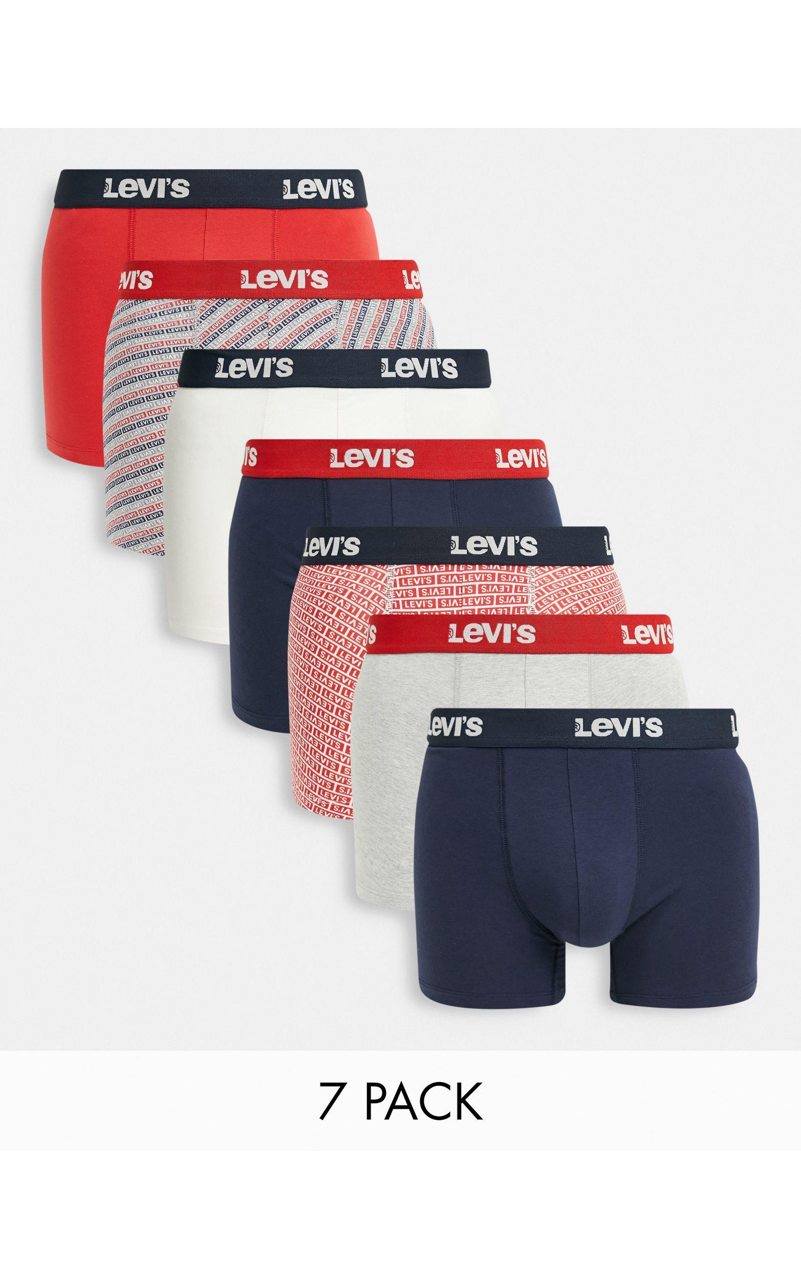 Levi's 7 Pack Gift Set Trunks for Men | Lyst