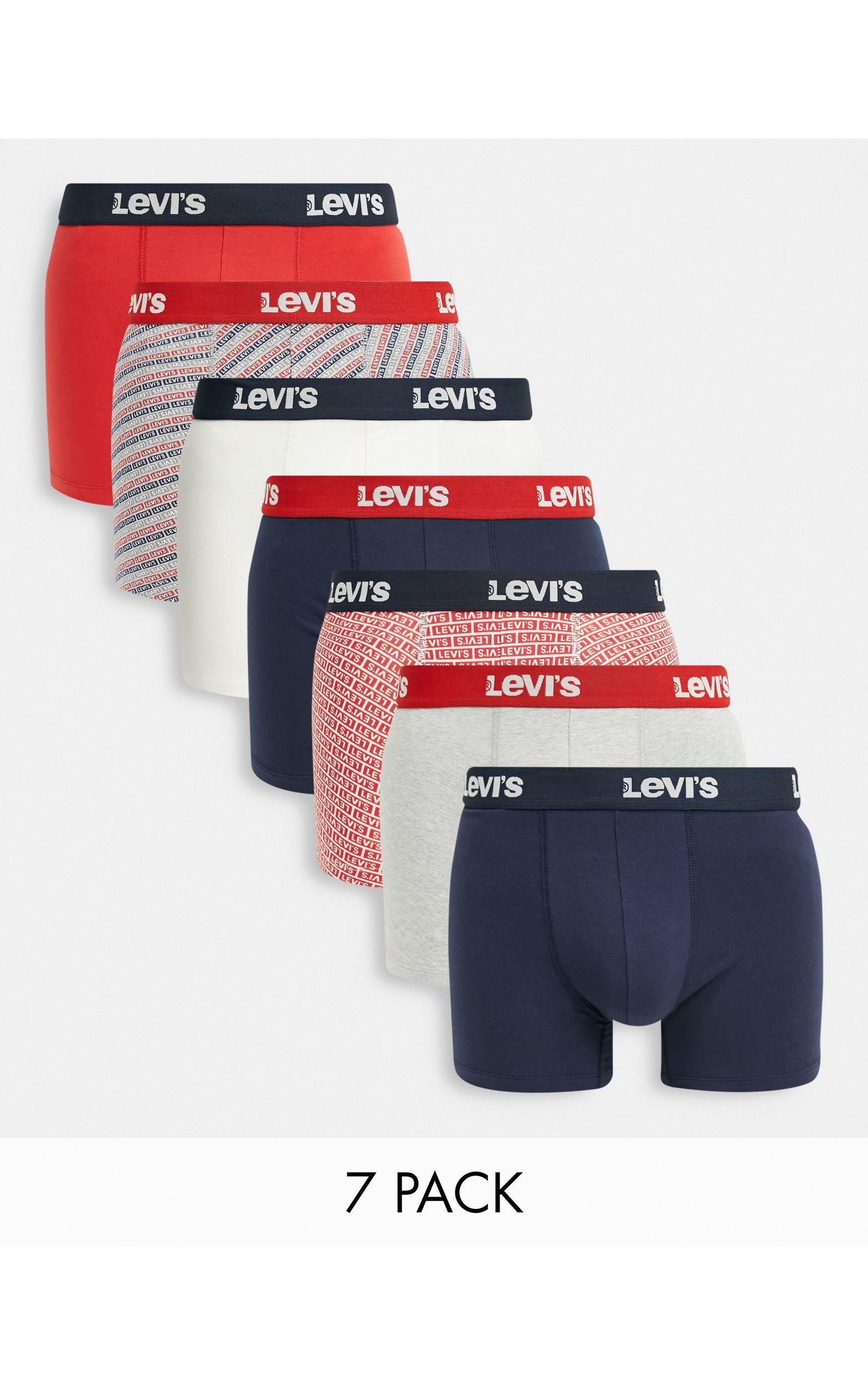 Levi's 7 Pack Gift Set Trunks for Men - Lyst