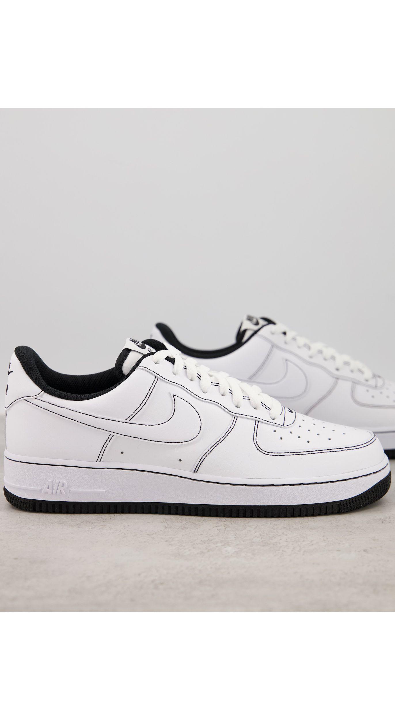 Air - force 1 '07 stitch - sneakers colore /neroNike in Gomma da Uomo  colore Bianco | Lyst