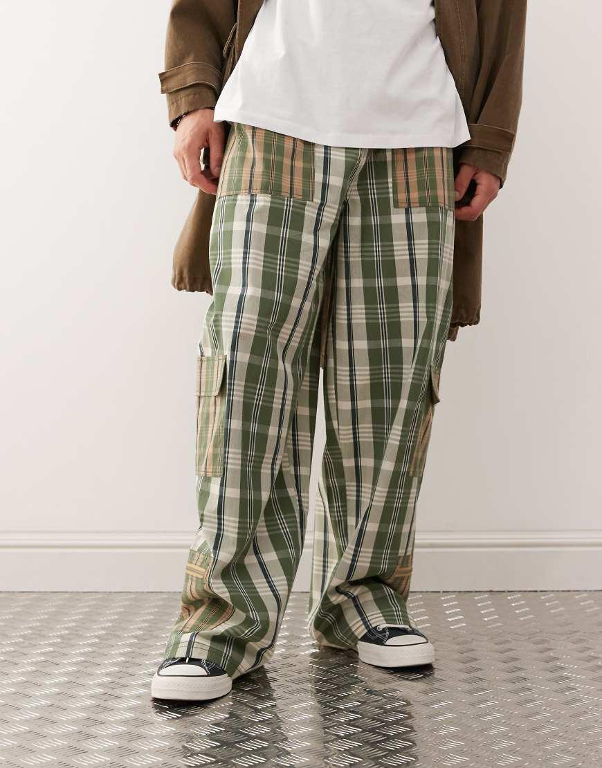 Pantalones Grises Pantalones Cuadros Hombre Asos Pantalones De