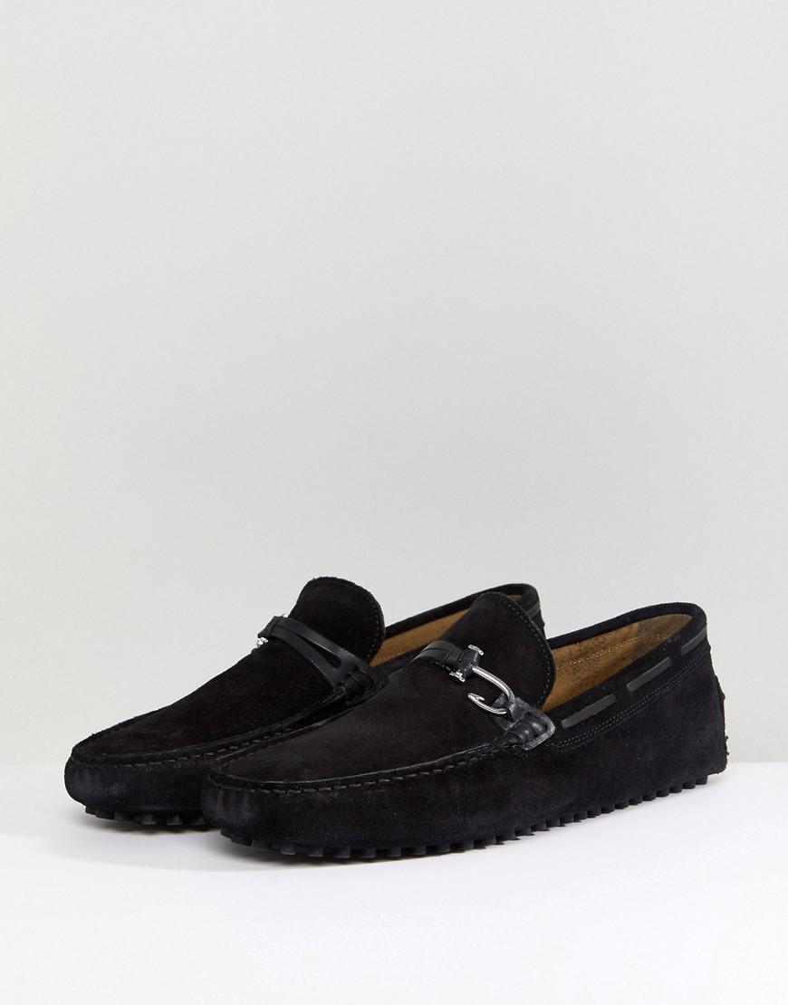 ALDO Roxbury Suede Loafers In Black for Men Lyst