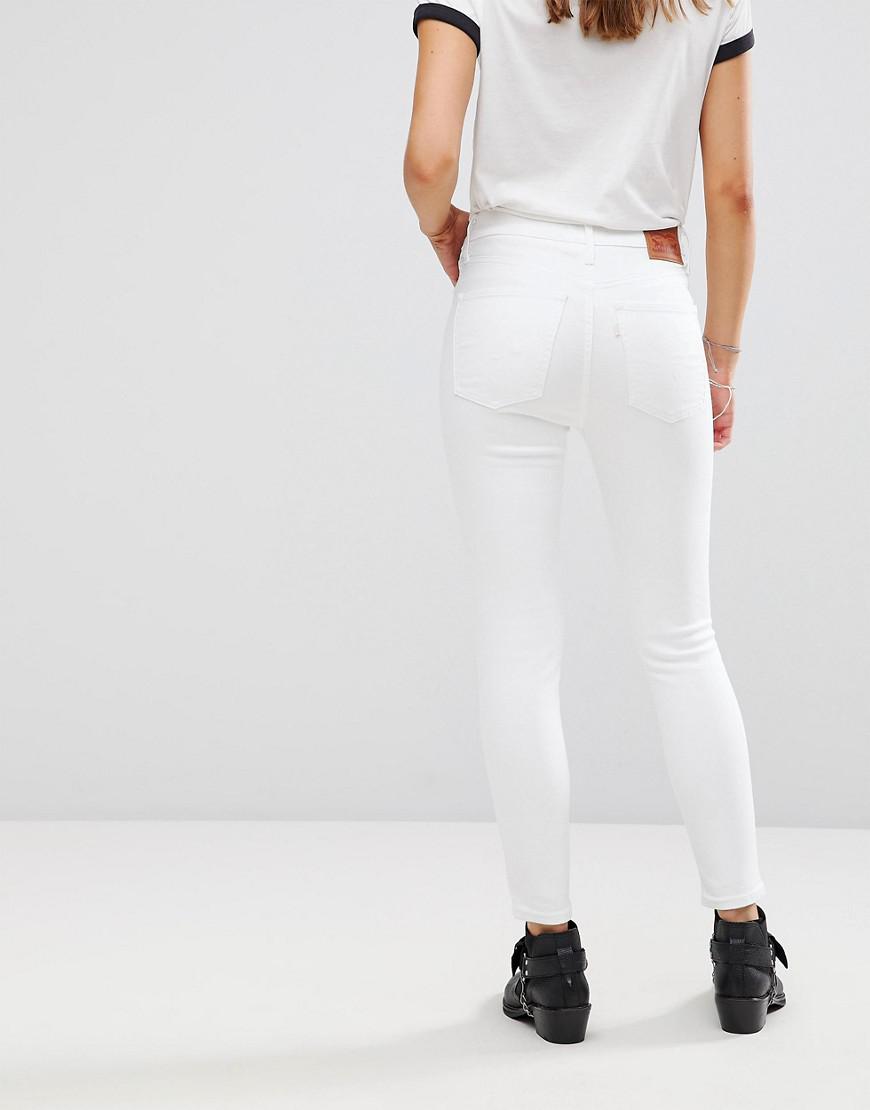 levi's mile high super skinny jeans white