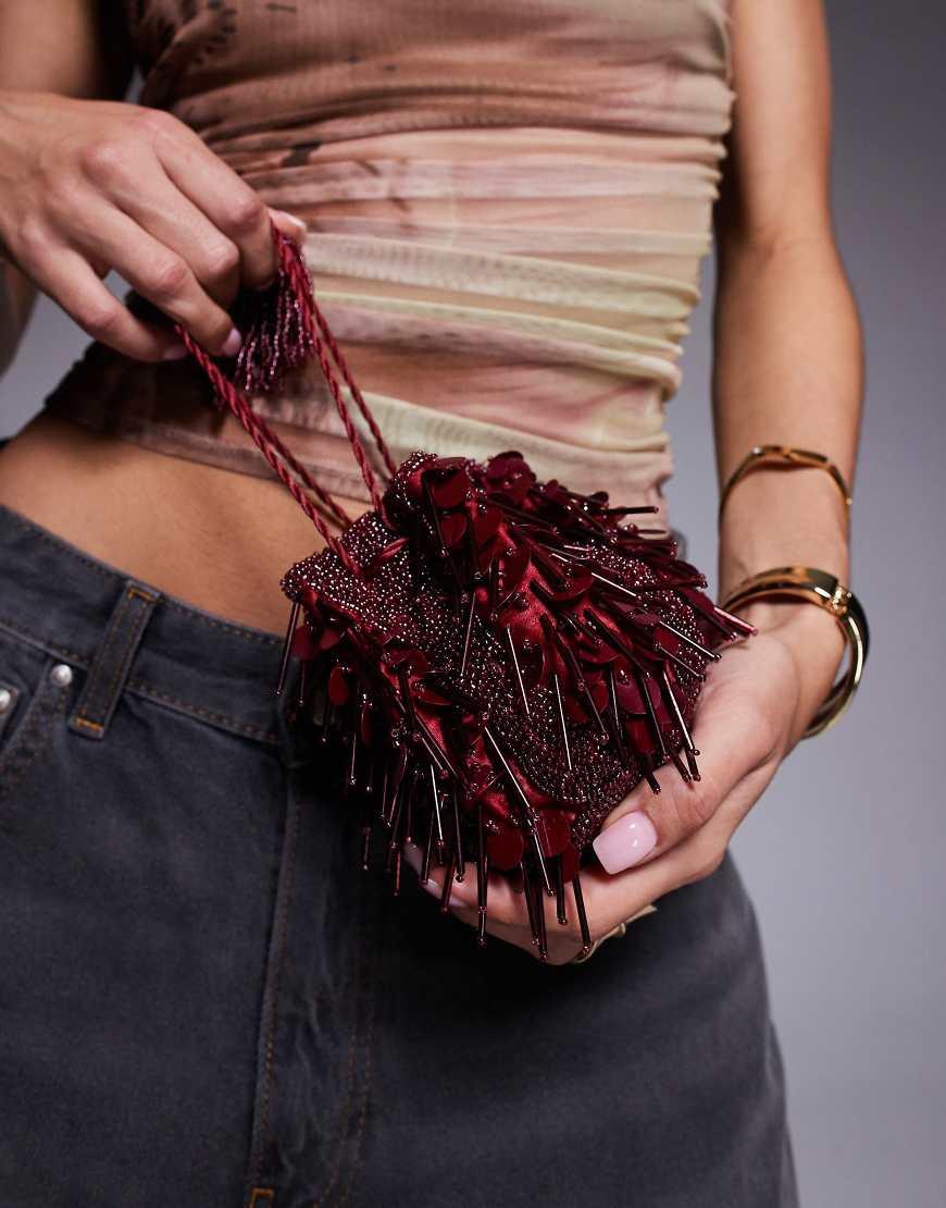 Suede Burgundy Clutch Bag Asos New Look Bow Velvet Clutch Bag In