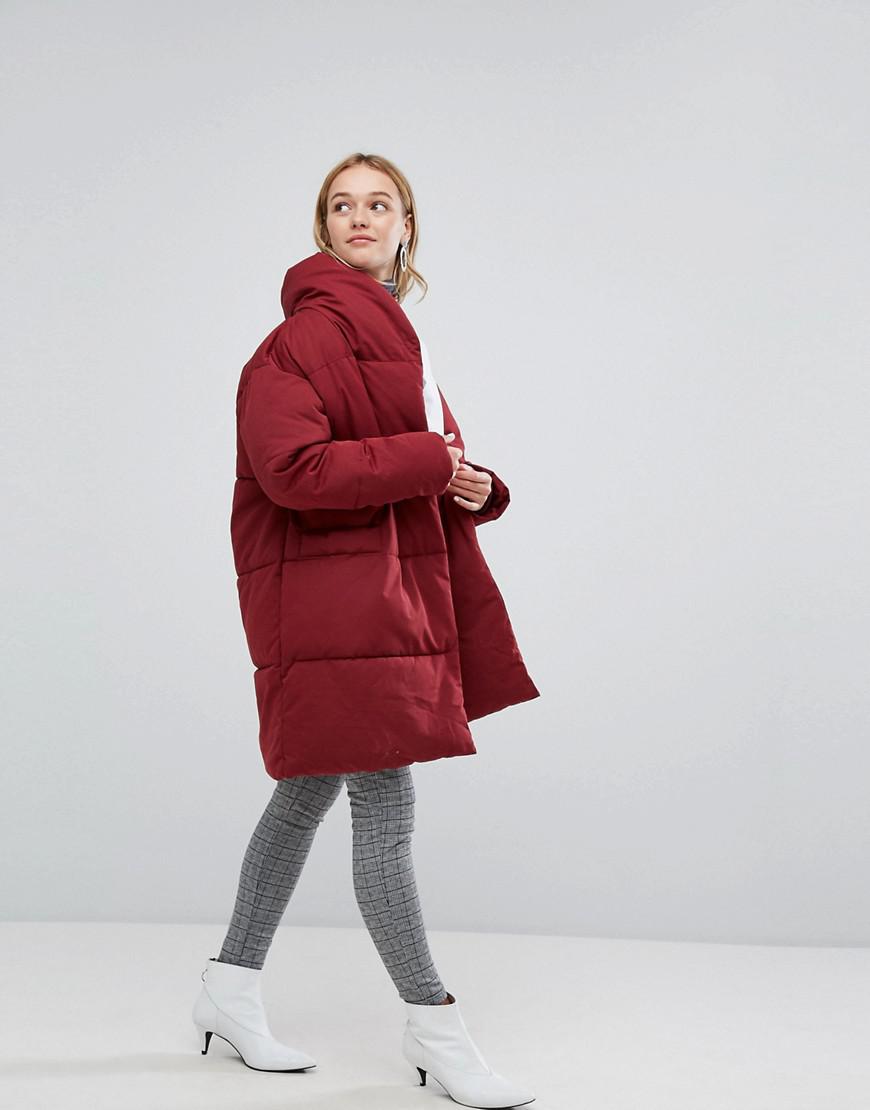 monki oversized padded coat