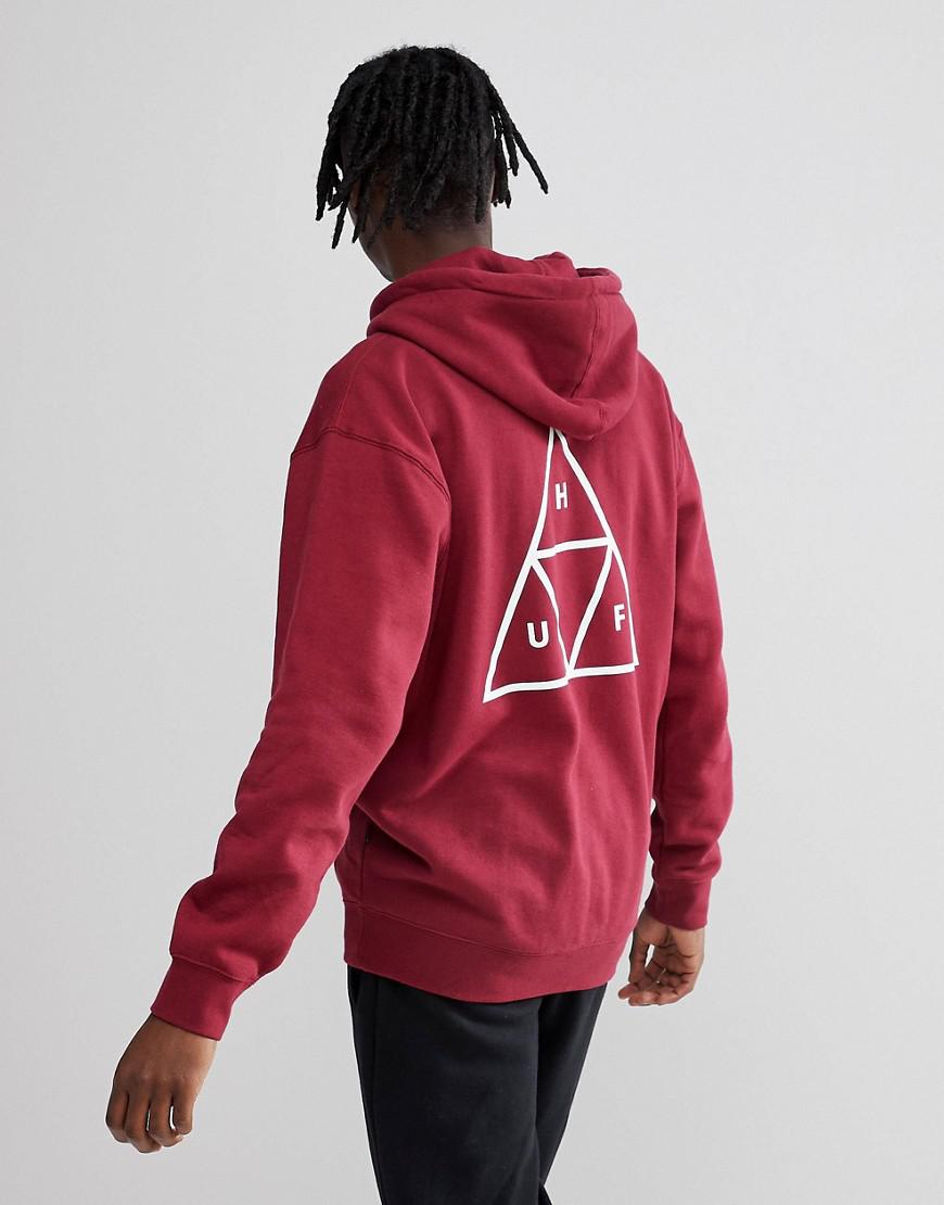 Huf Burgundy Hoodie Deals, GET 55% OFF 