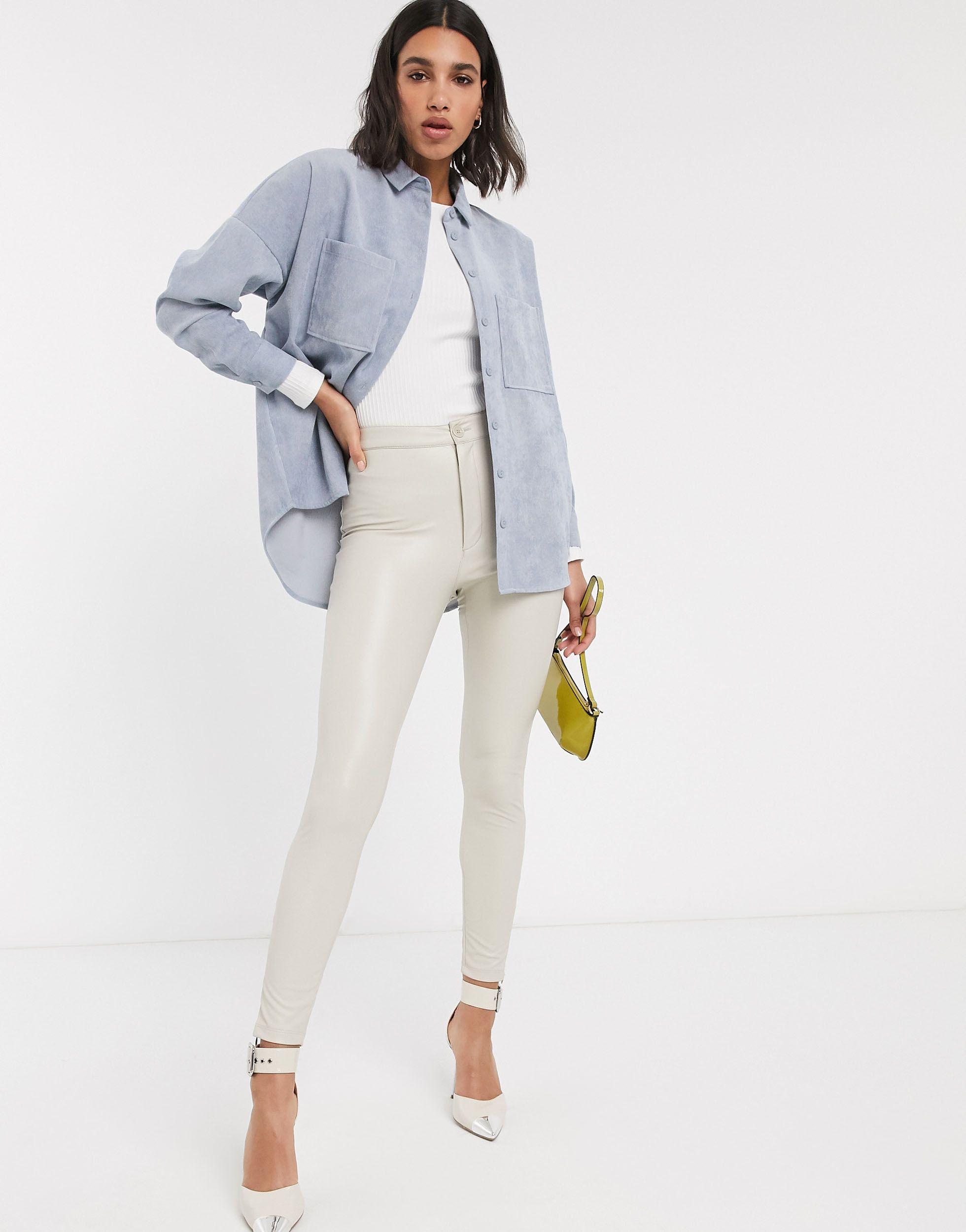 stradivarius corduroy shirt