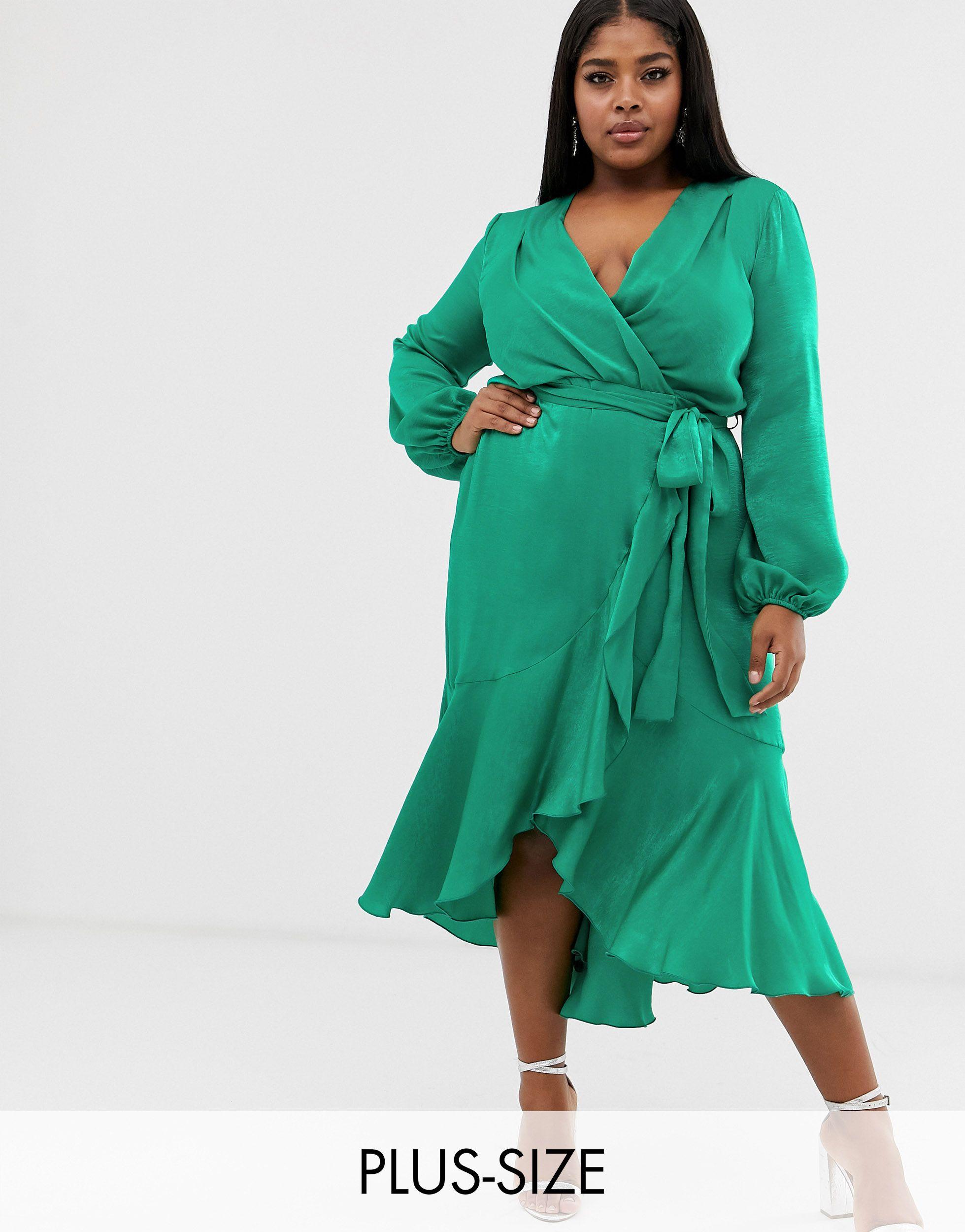flounce london wrap dress