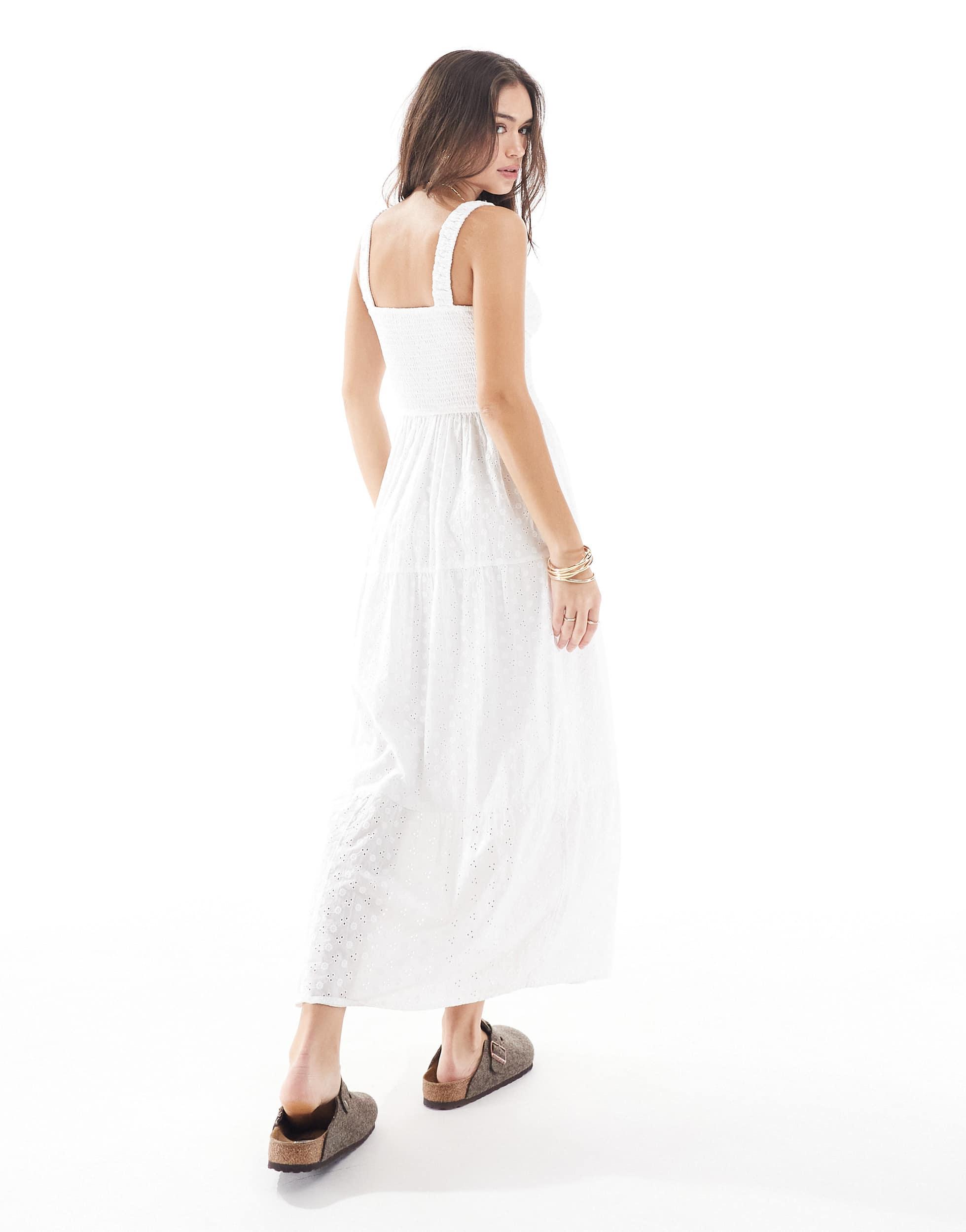 heavy embroidered maxi dresses Mariah Embroidered Maxi Dress Olive / M
